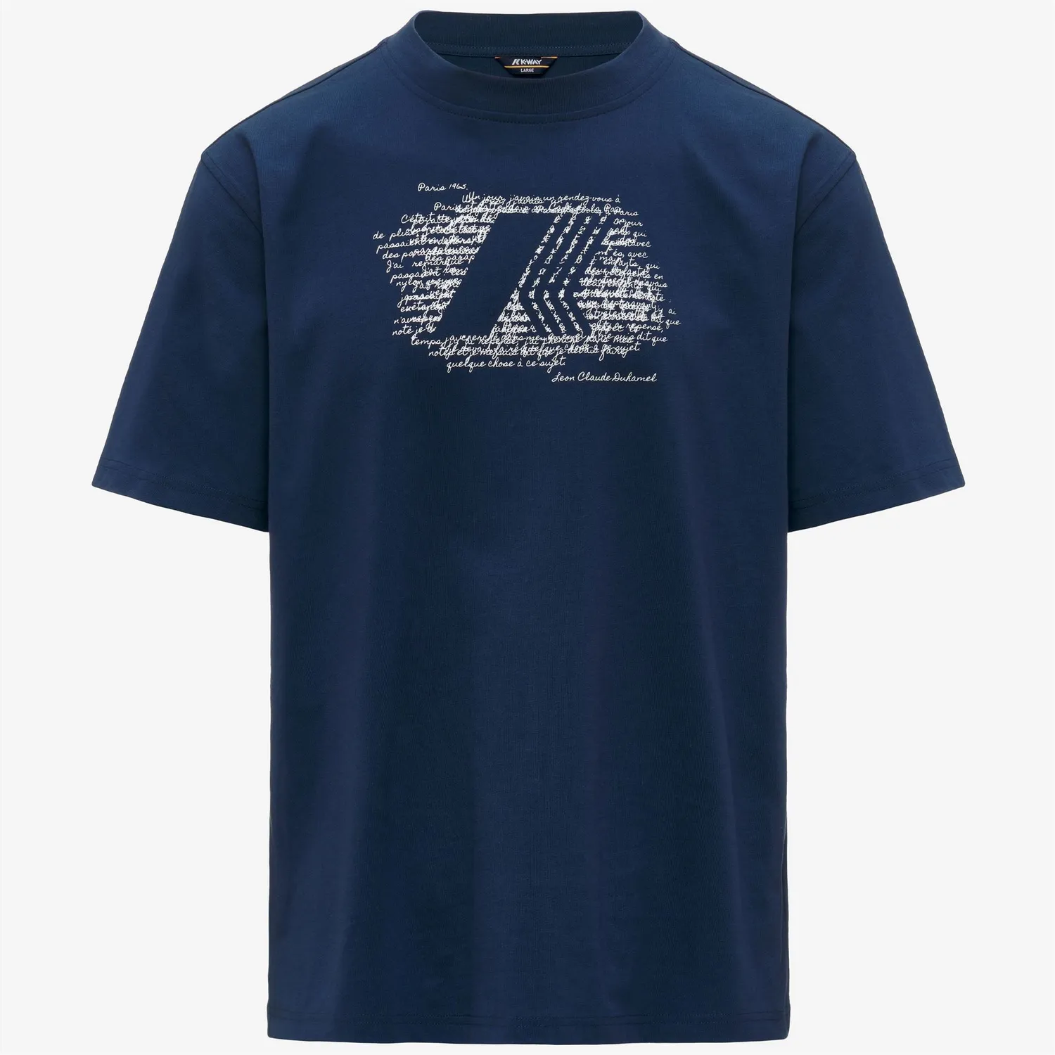 K-Way Solo K71357W tricou barbati albastru insignia slim