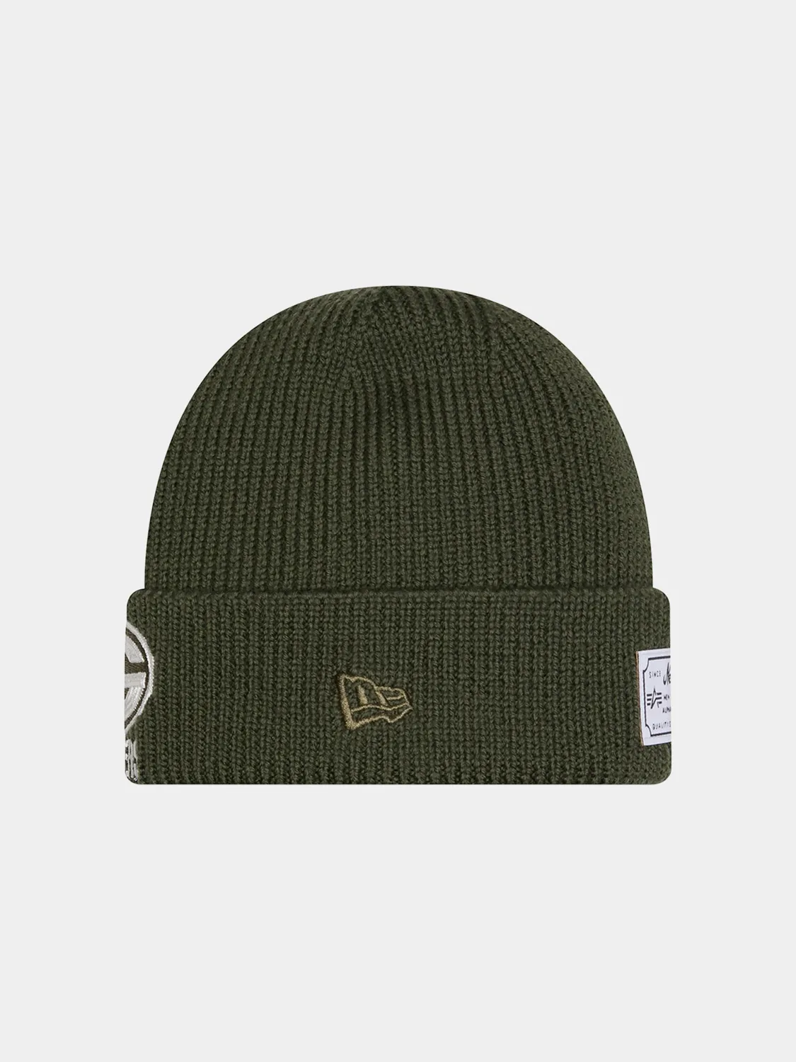 Alpha Industries New Era caciula verde lana