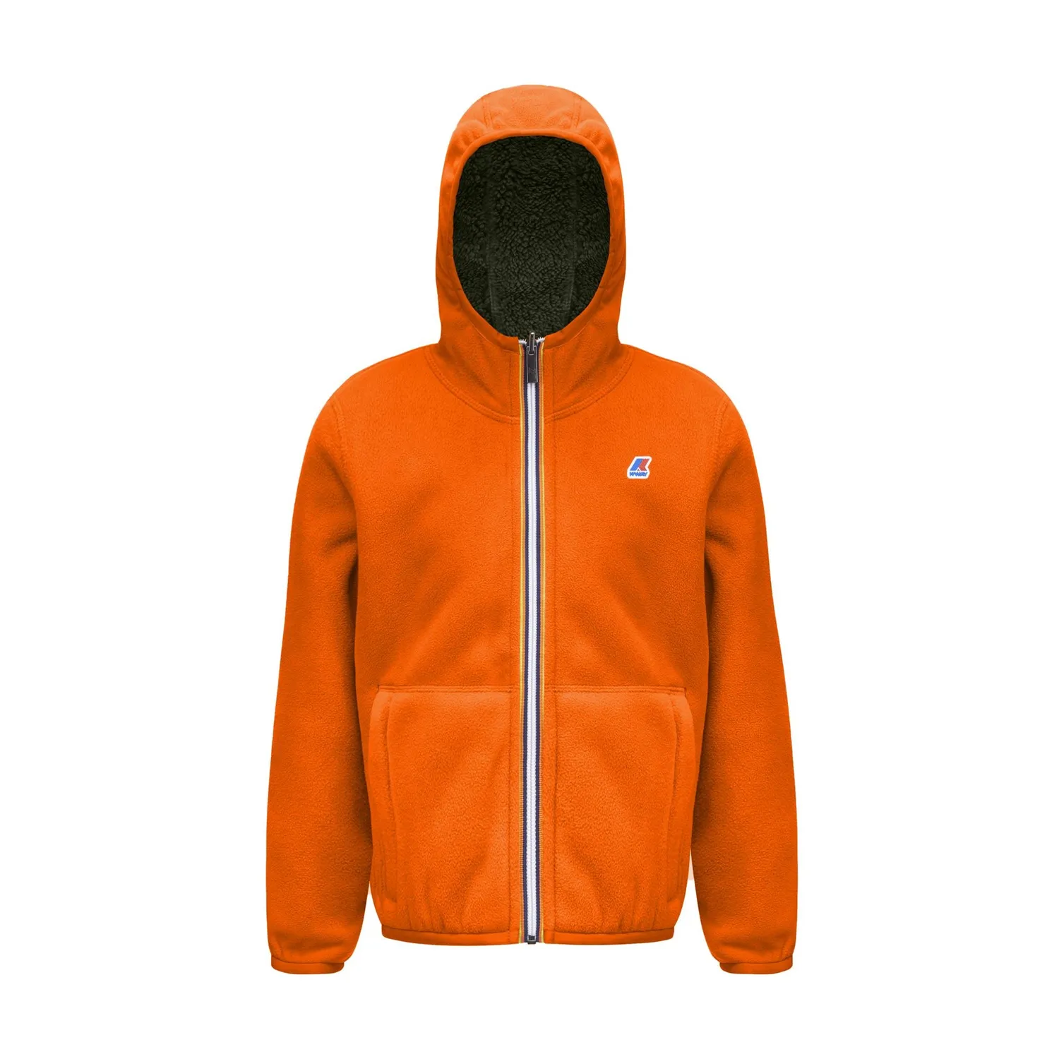 K-Way Jacques Polar Double polar băieți portocaliu reversibil