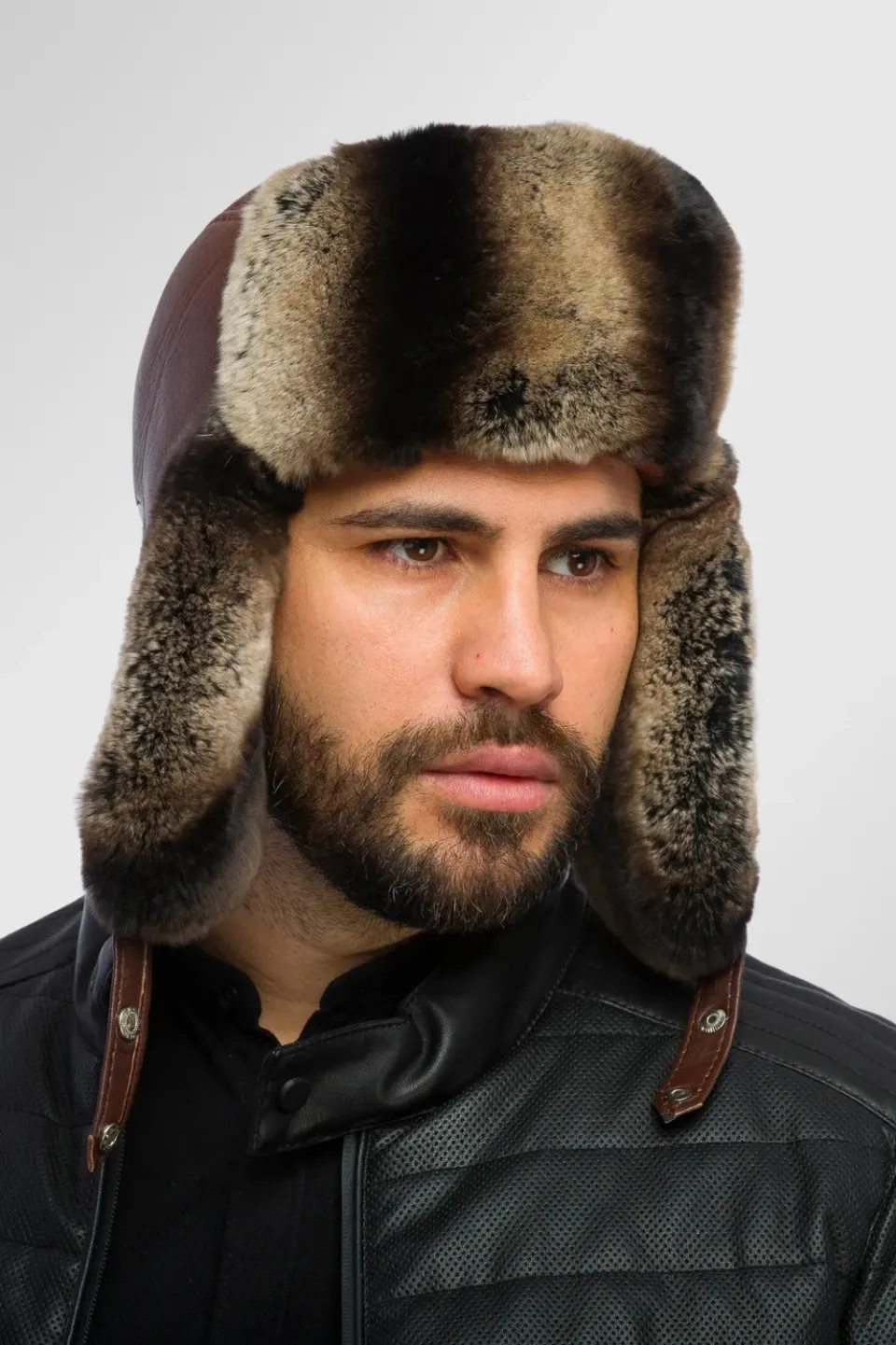 Mareus Brown Frost 17 caciula barbati blana rex