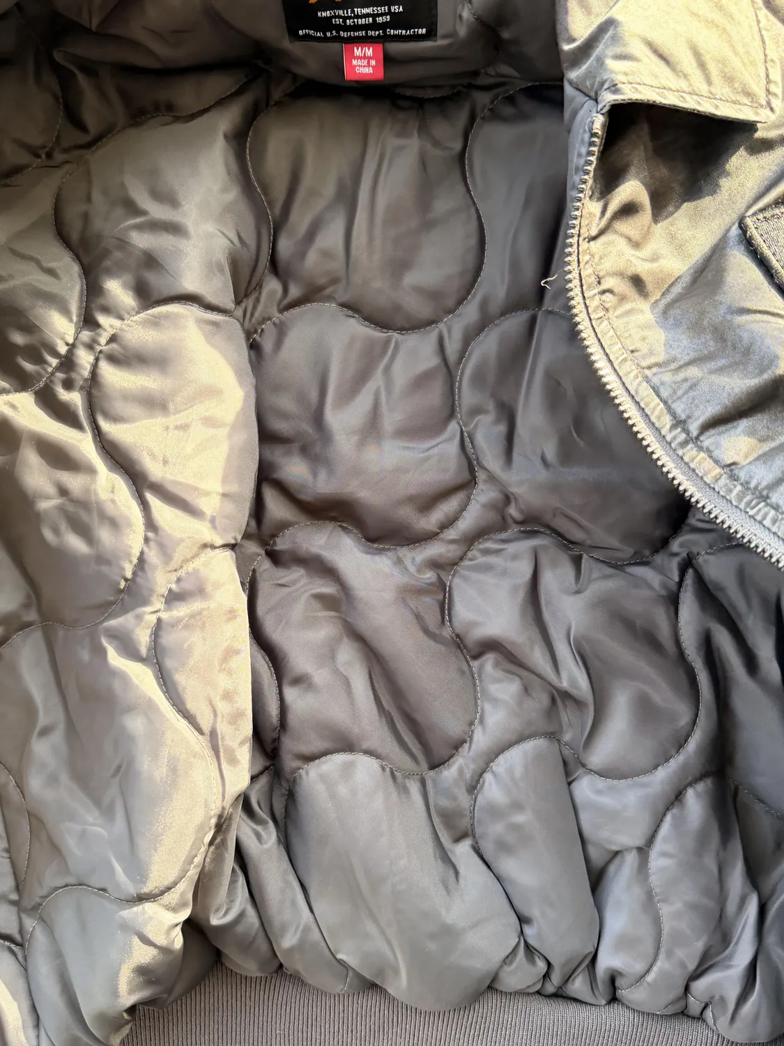 Alpha Industries CWU 45/P Battlewash geaca bomber verde calduroasa