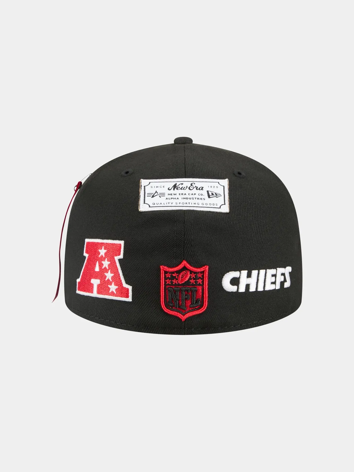 Alpha Industries 59Fifty Kansas City Chiefs șapcă neagră brodată