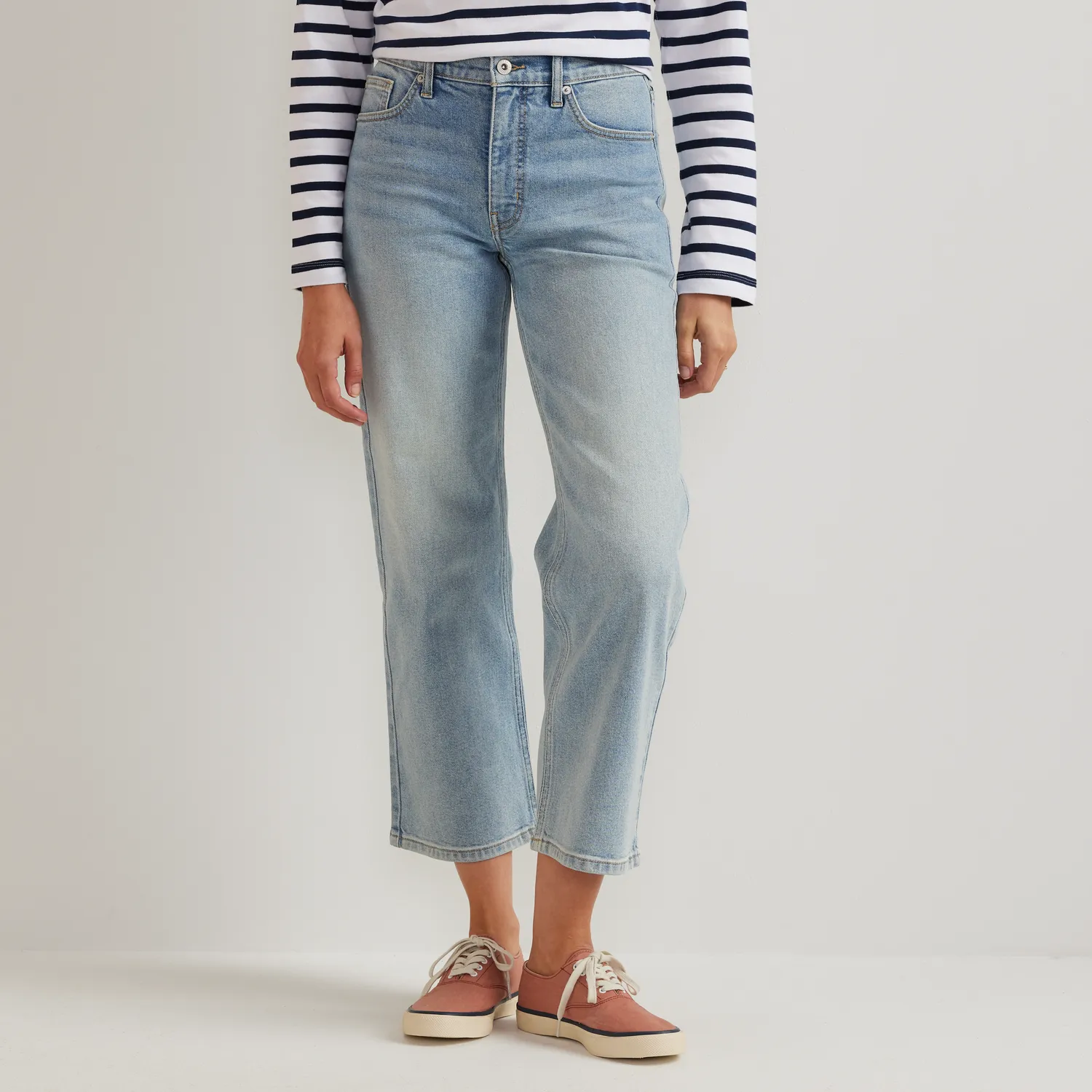 Eddie Bauer Authentic Everyday blugi dama Indigo Blue cropped