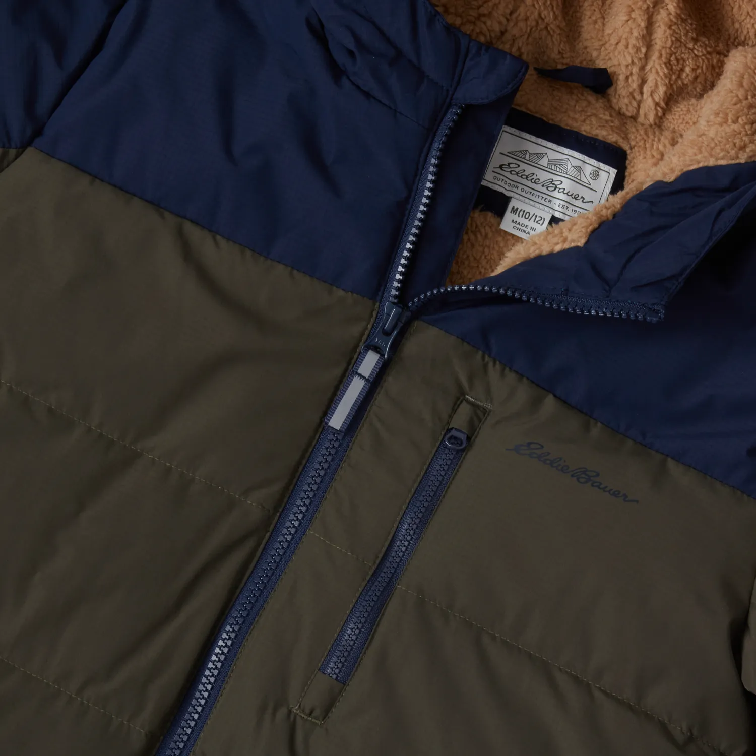 Eddie Bauer Classic Down geaca baieti Black Onyx calduroasa