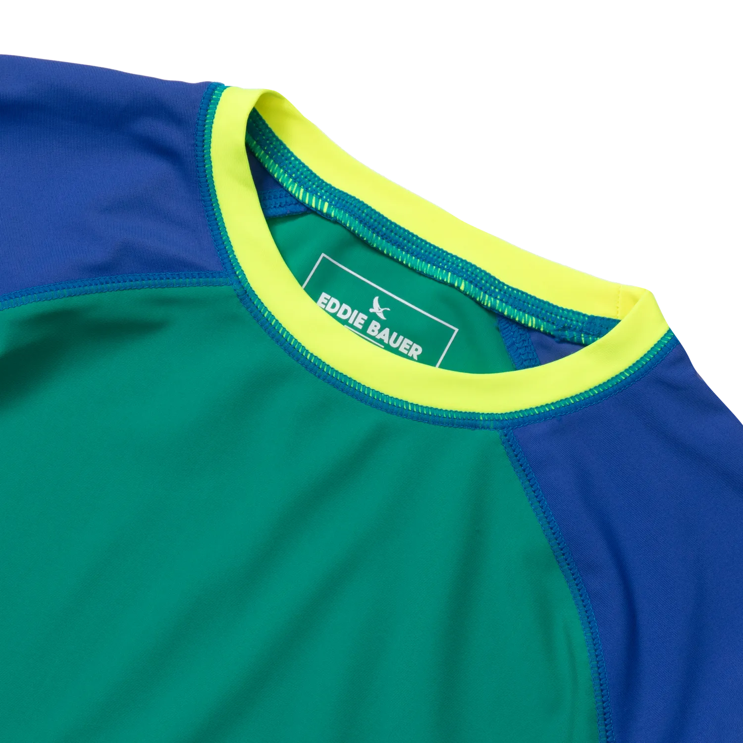Eddie Bauer Sea Spray rashguard baieti albastru UPF 50+ maneca
