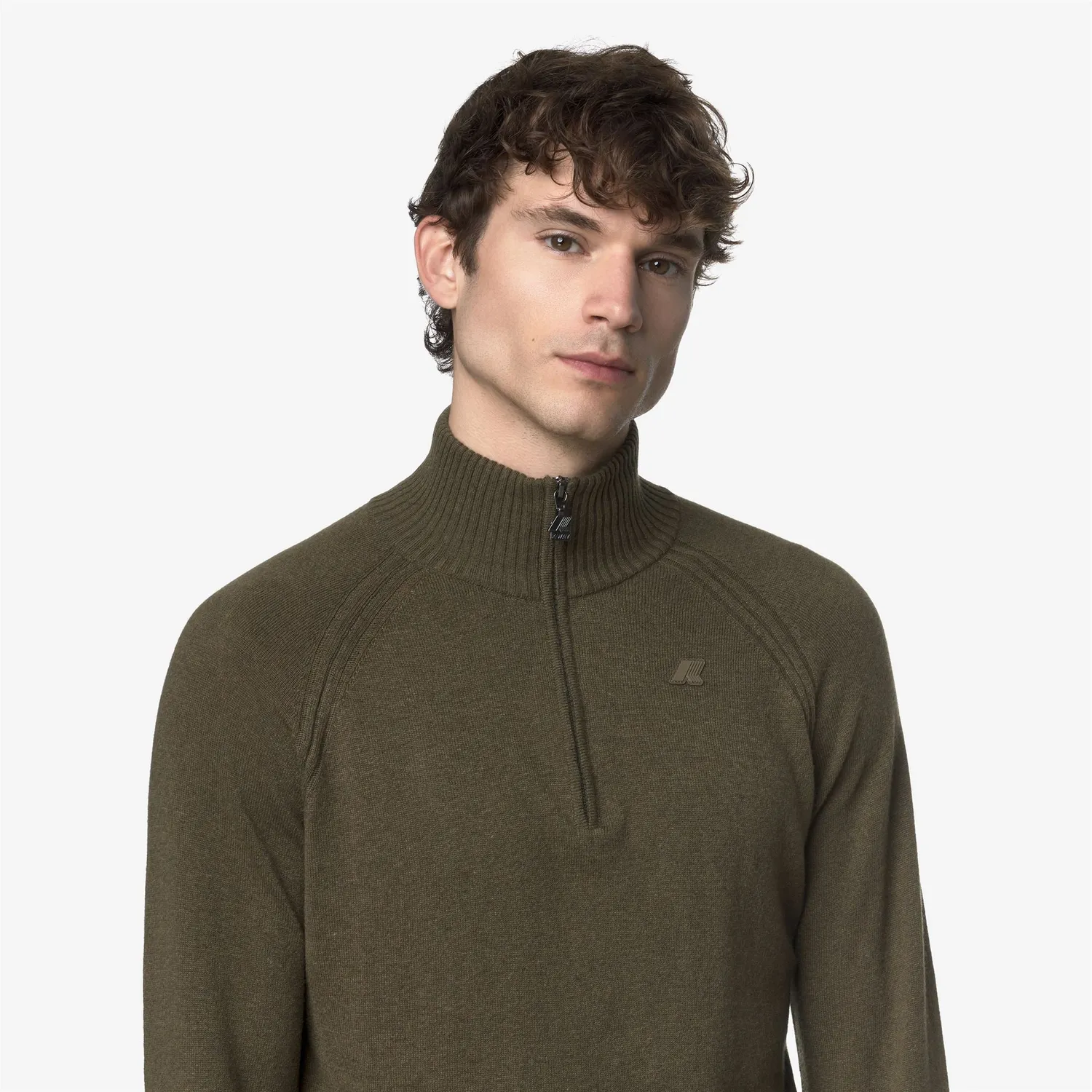 K-Way Cadras Wool Cashmere polo barbati maro lana