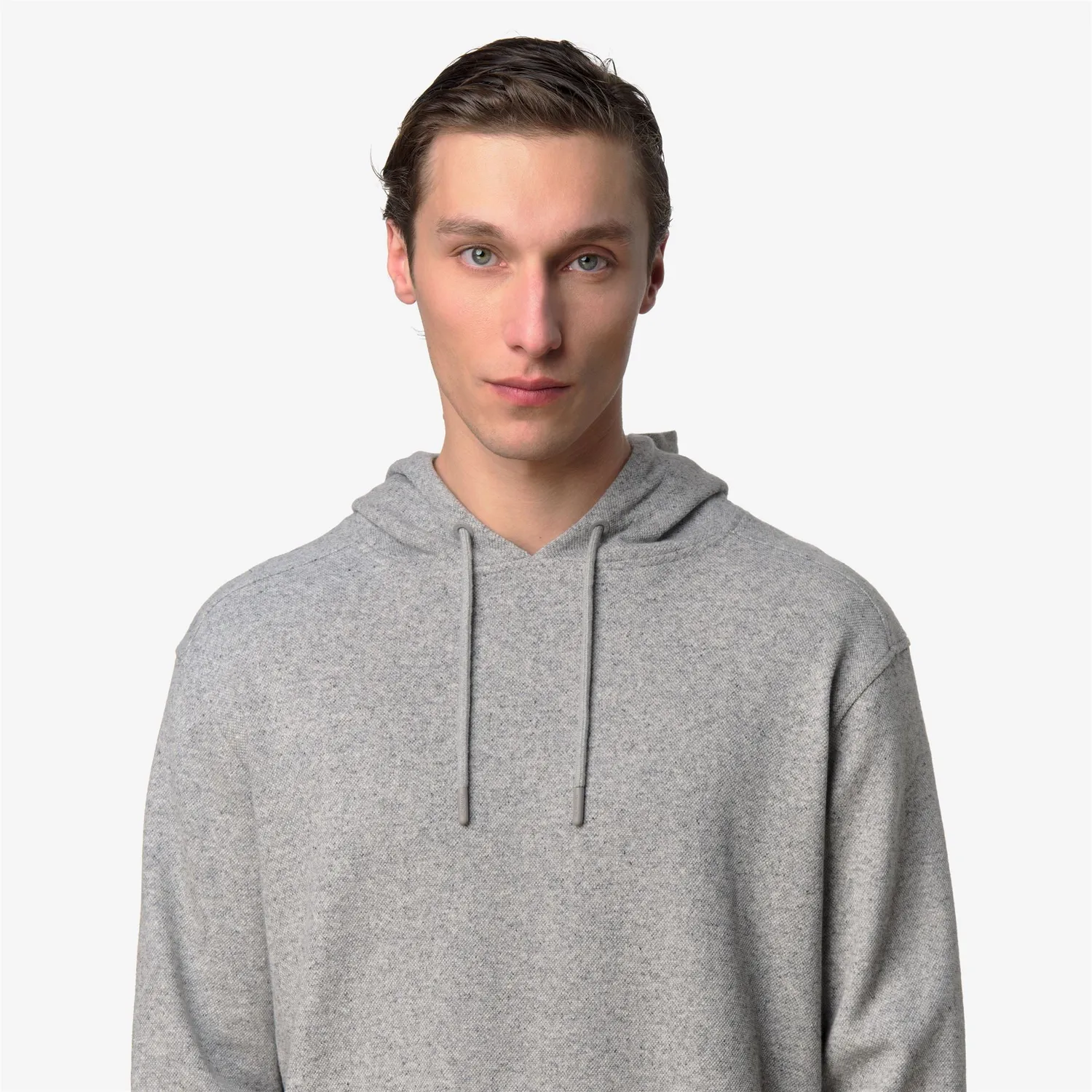 K-Way Lorly Linen Blend hanorac gri bumbac-in