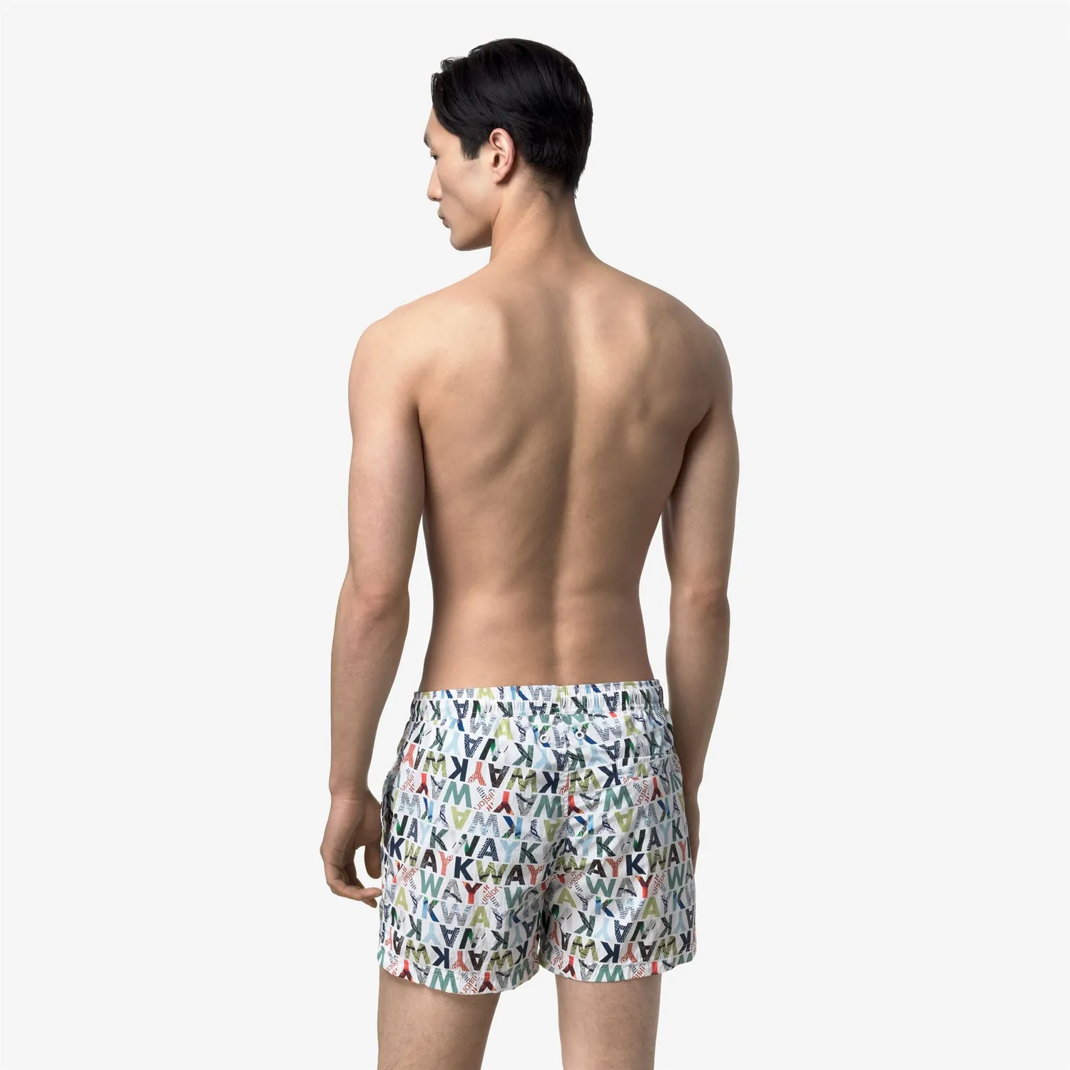 K-Way Hazel Graphic Beach sort inot gri imprimat