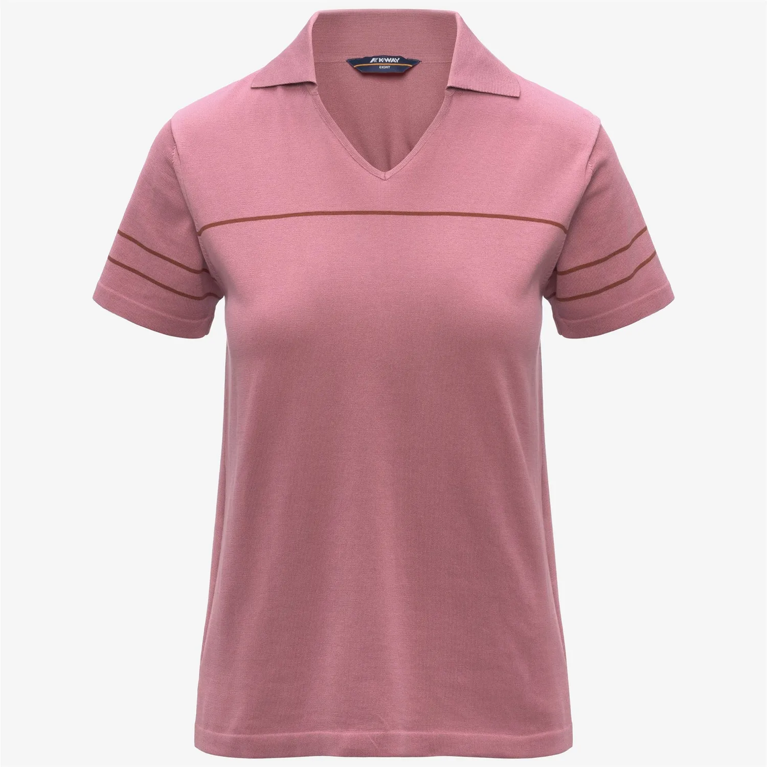 K-Way Mazardy Stripes polo tricotat dama Violet dungi