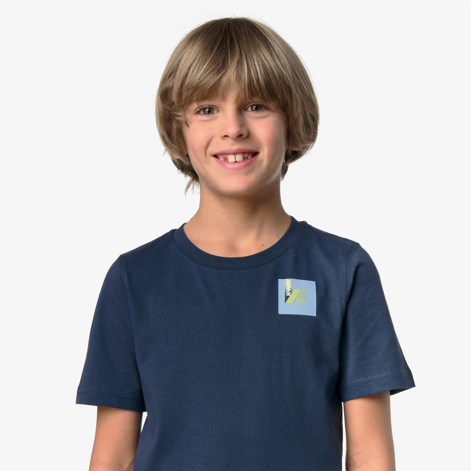 K-Way Leonide tricou copii albastru bumbac