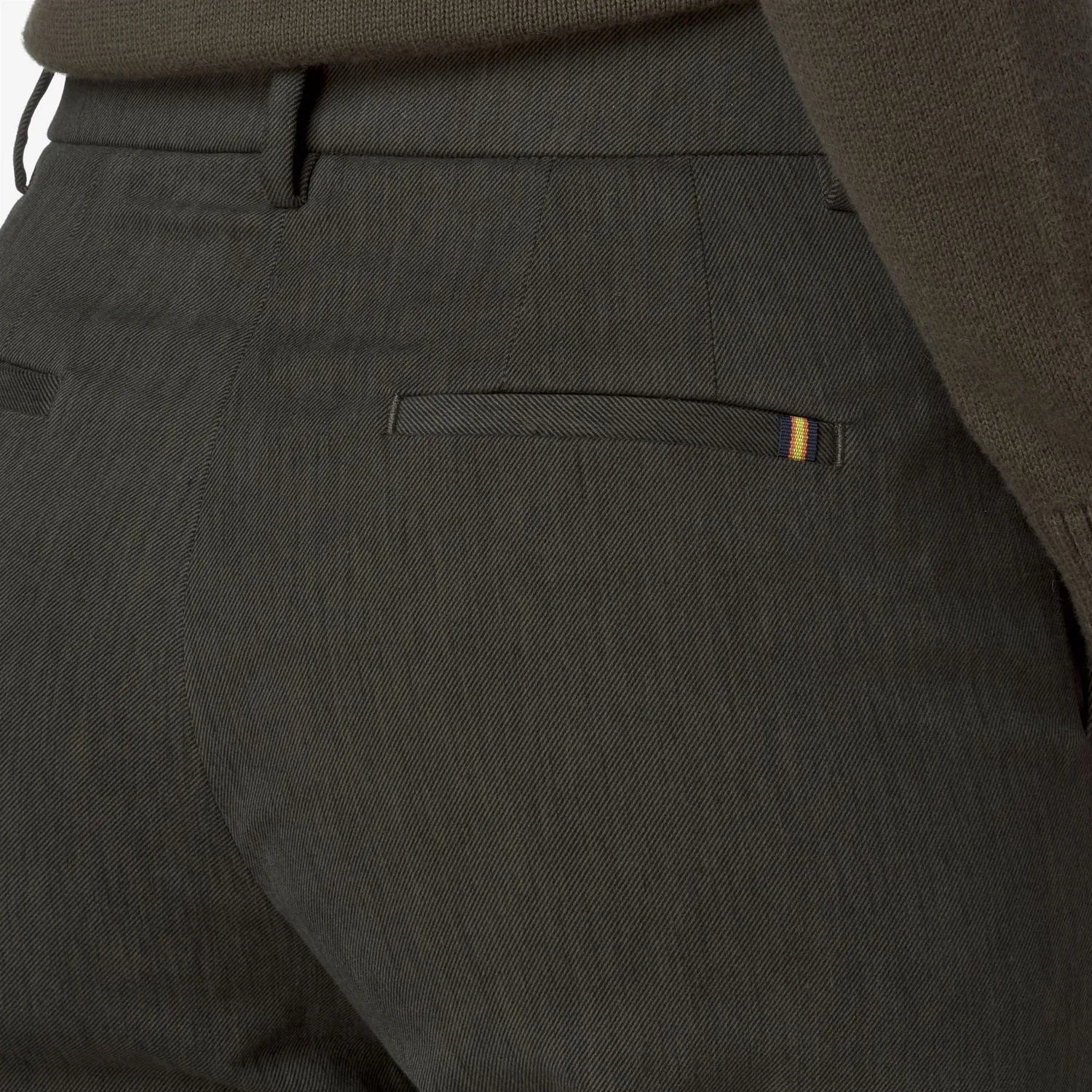K-Way Tyanne pantaloni damă verzi denim wide-leg