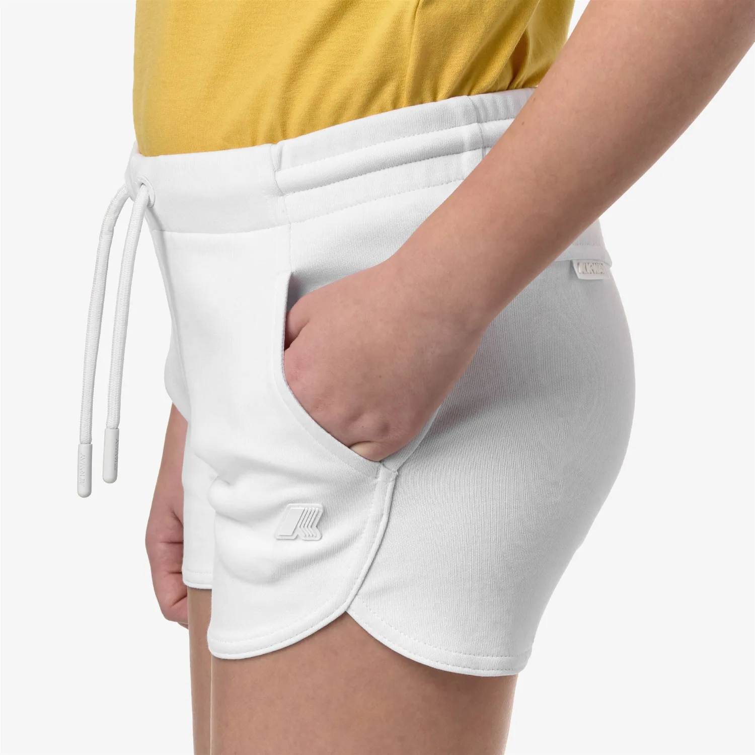 K-Way Rykielle Interlock pantaloni scurți fete White bumbac