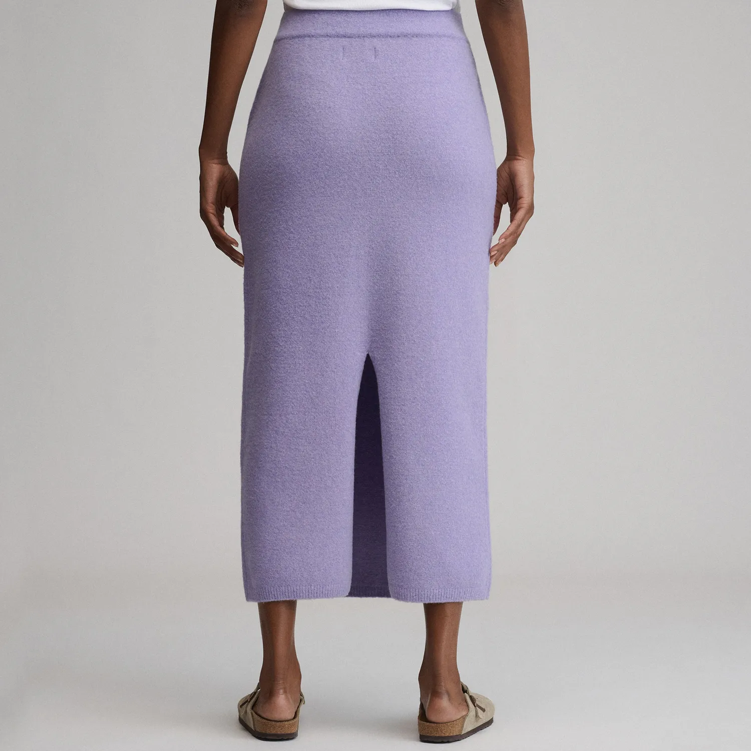 Eddie Bauer Sweater Skirt fusta midi femei gri calduroasa