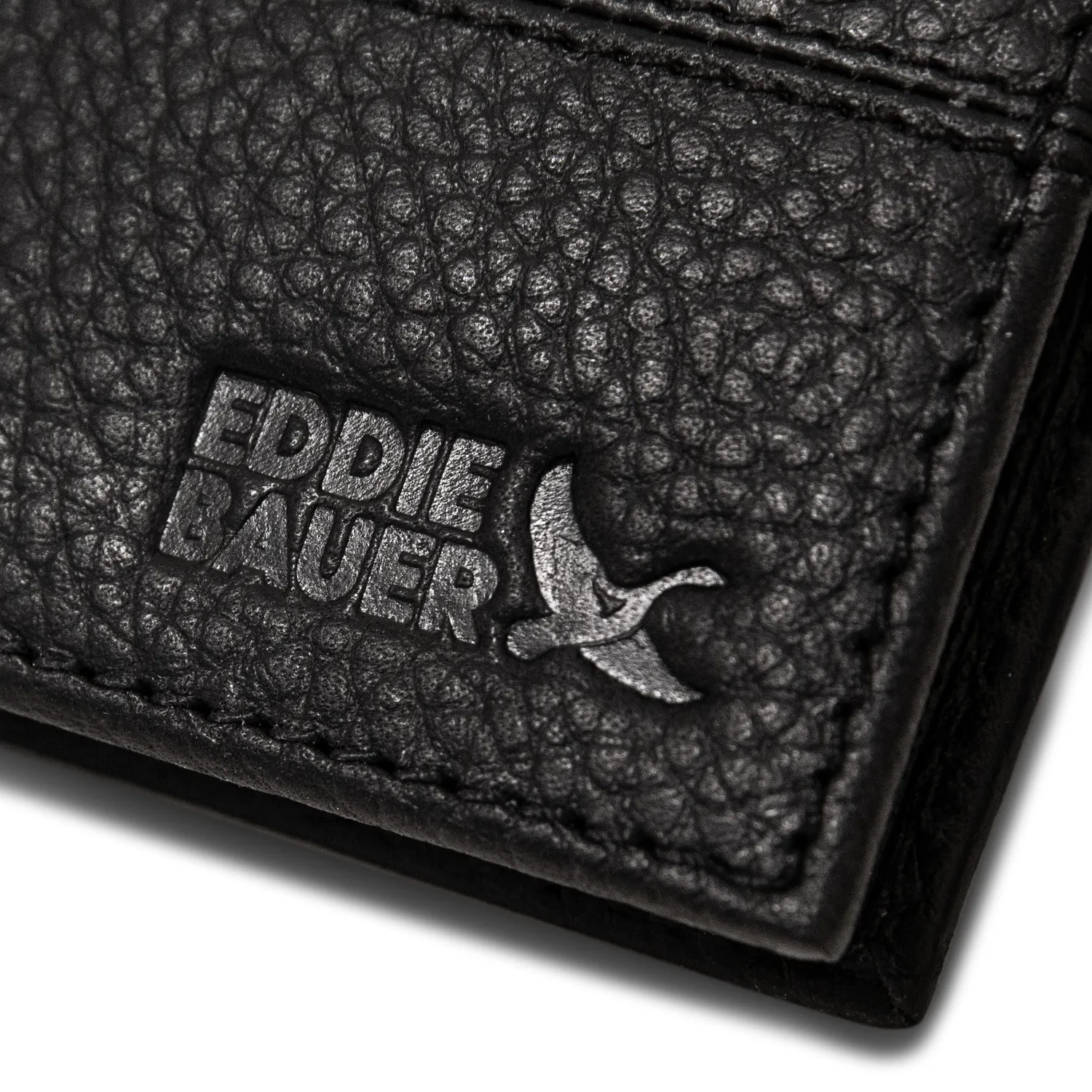 Eddie Bauer Extra Capacity Rugged portofel piele negru RFID