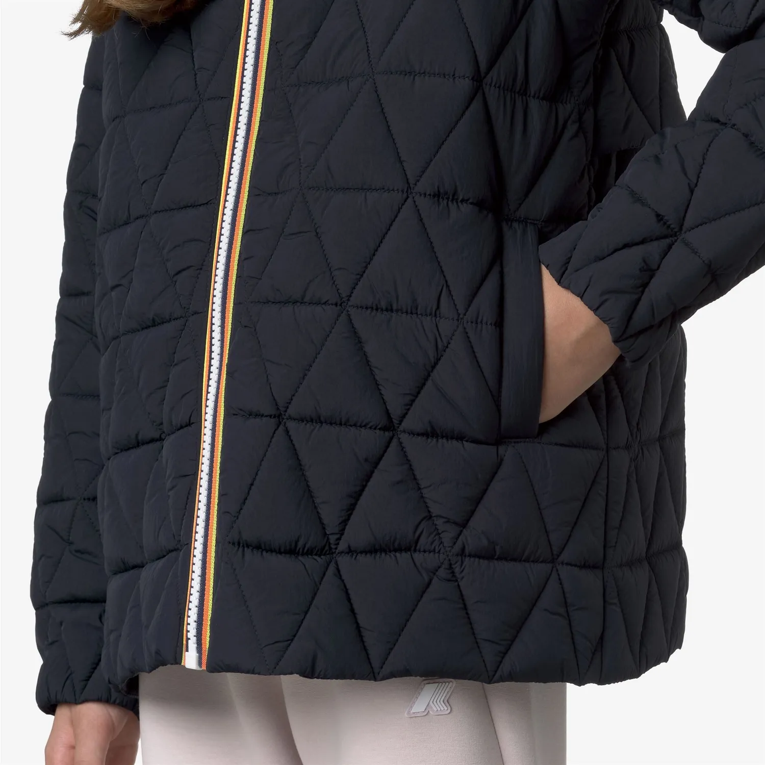 K-Way Madlaine Diamond Quilted Warm geacă fete albastră