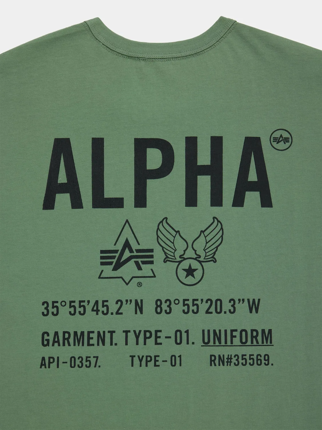 Alpha Industries Relaxed Uniform Tee tricou moss bumbac