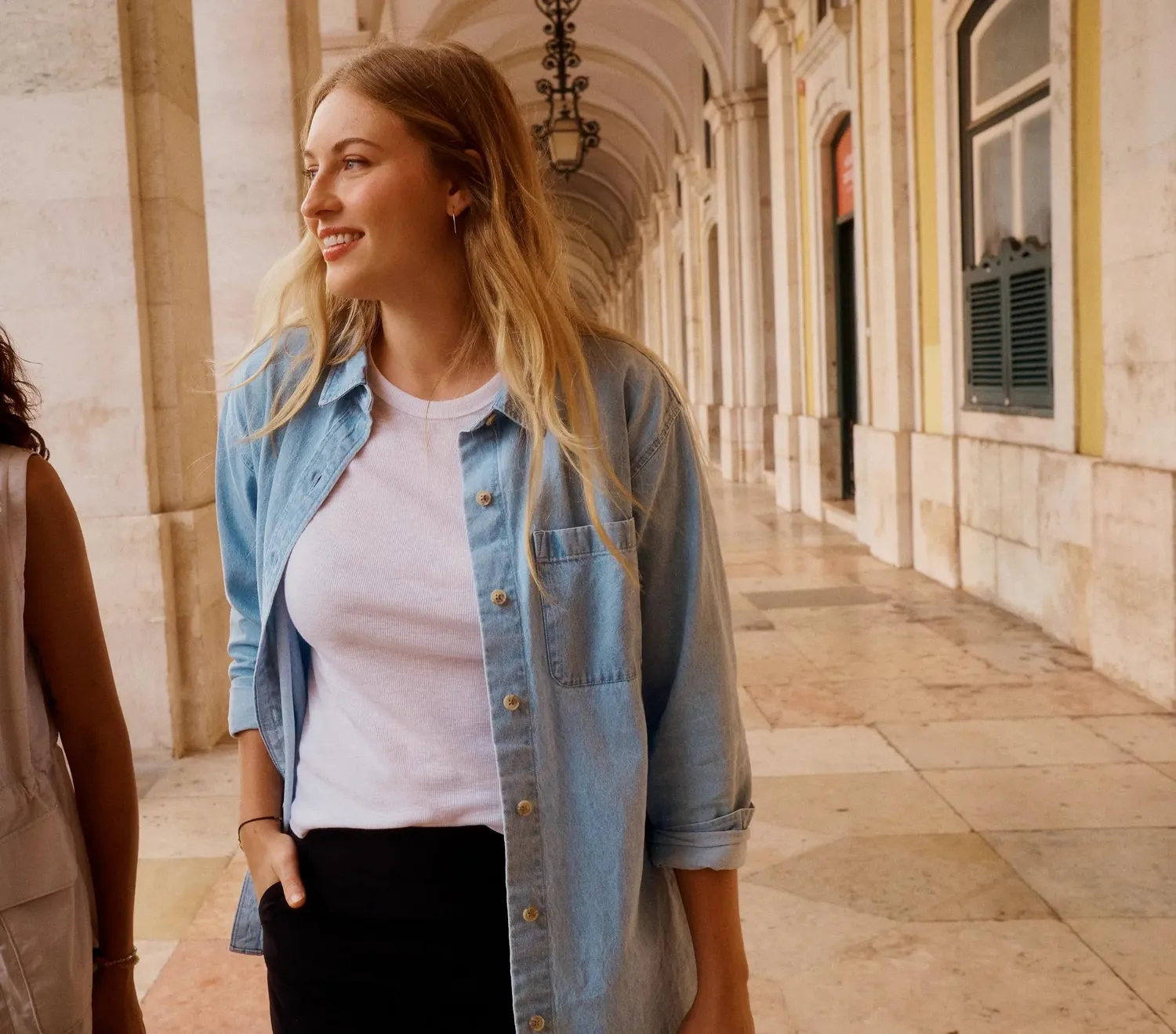 Eddie Bauer Denim Overshirt cămașă denim Bleached