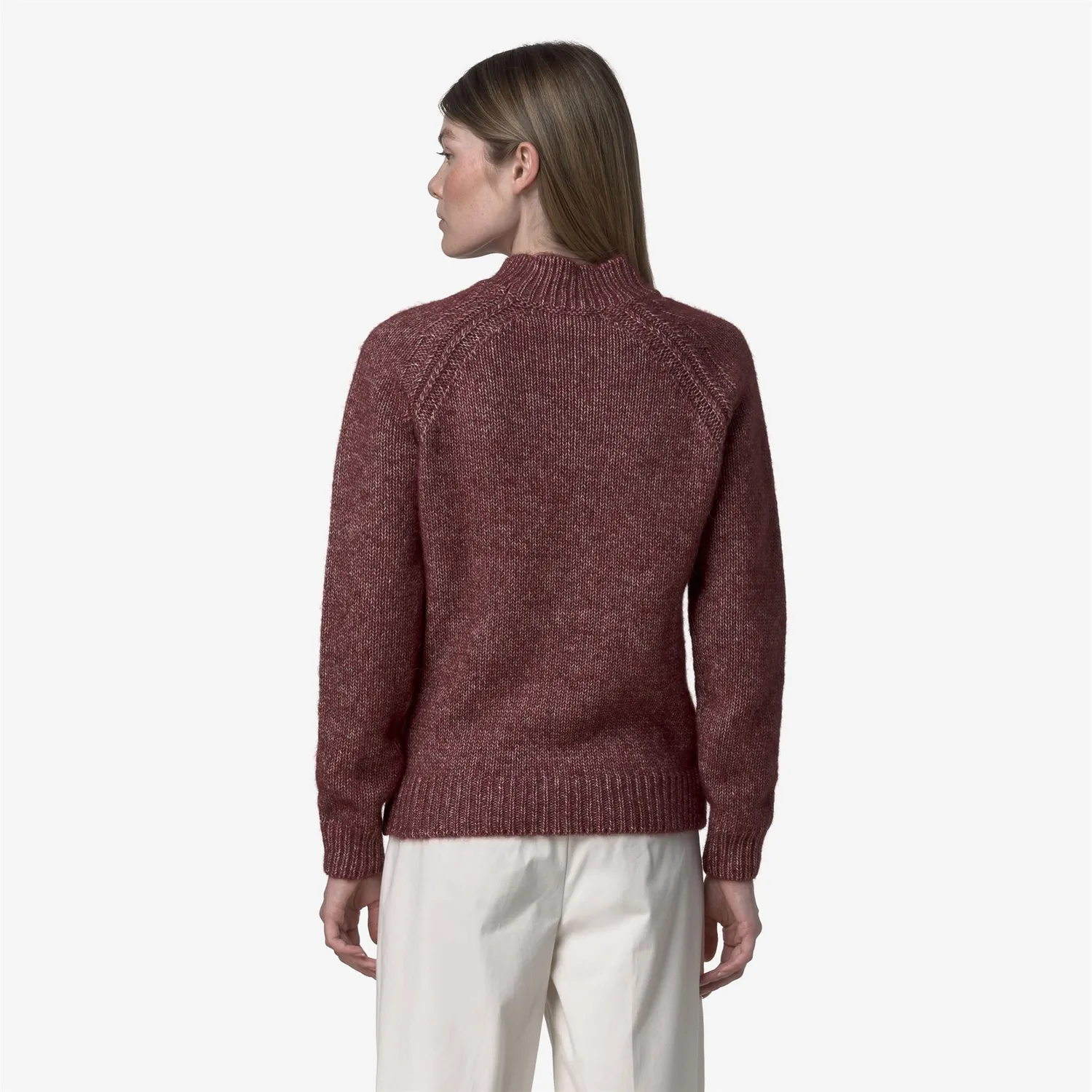 K-Way Terry pulover rosu dama alpaca