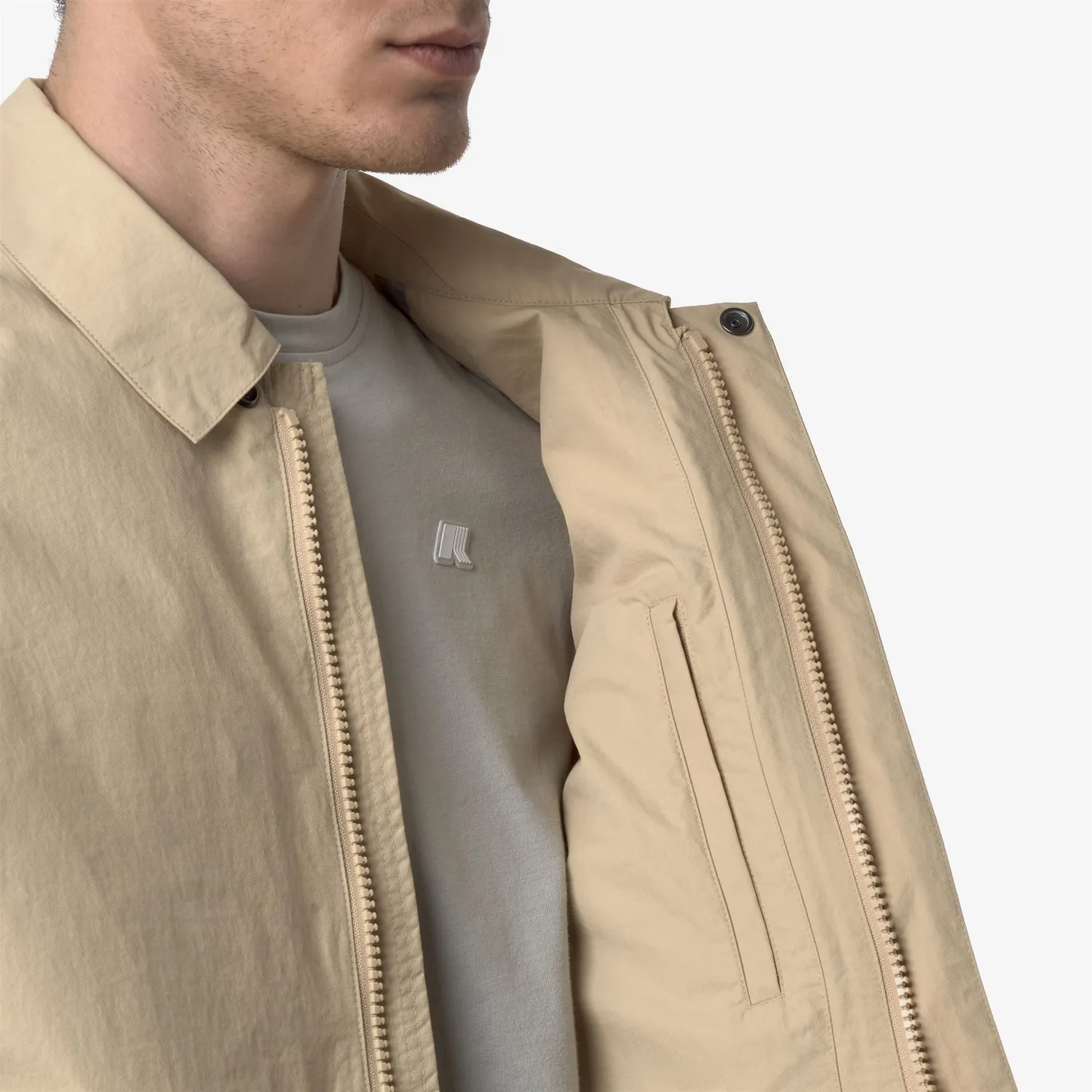 K-Way Broen K61382W geaca barbati Beige Rope rezistenta la apa
