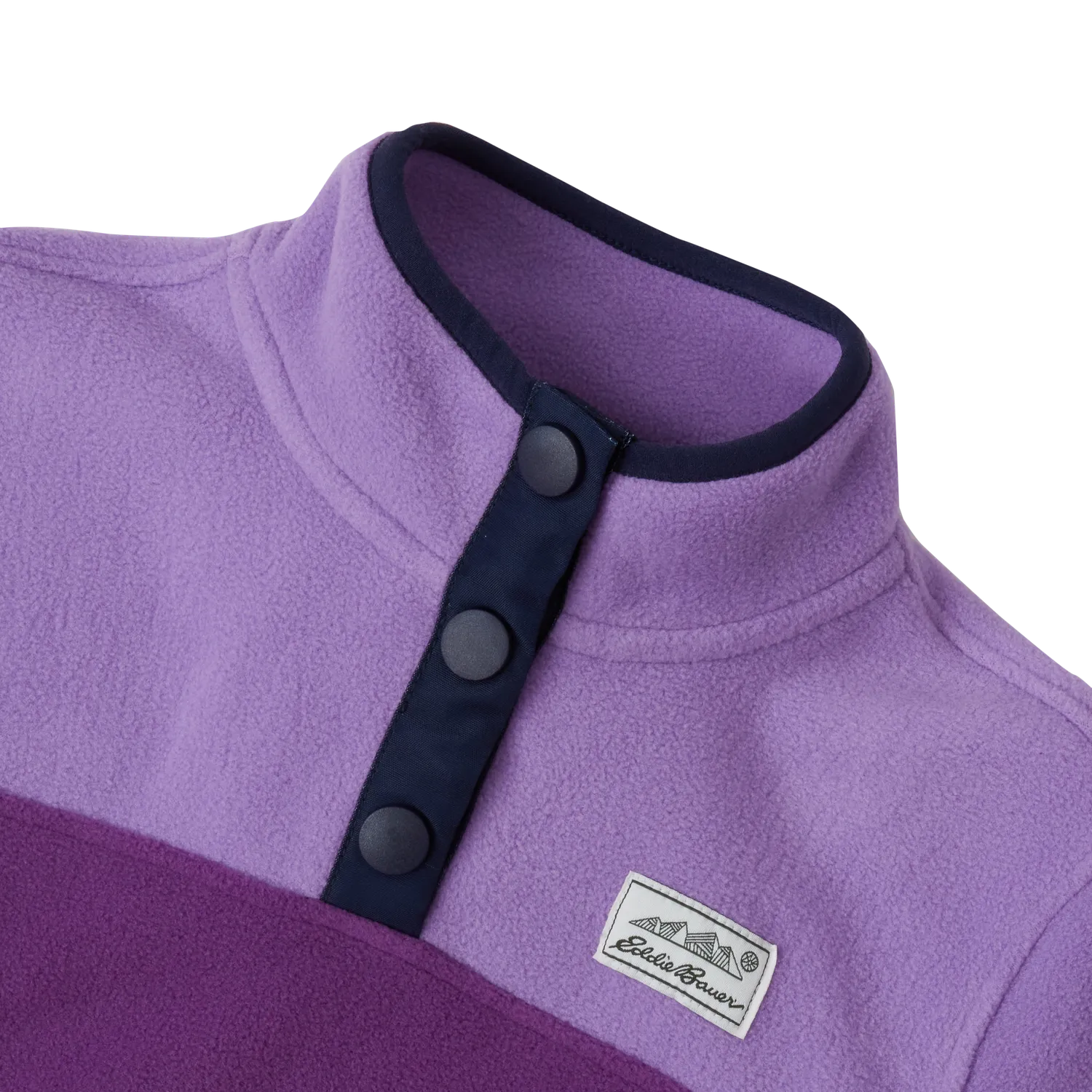 Eddie Bauer Polarfleece hanorac fete roz sfert fermoar