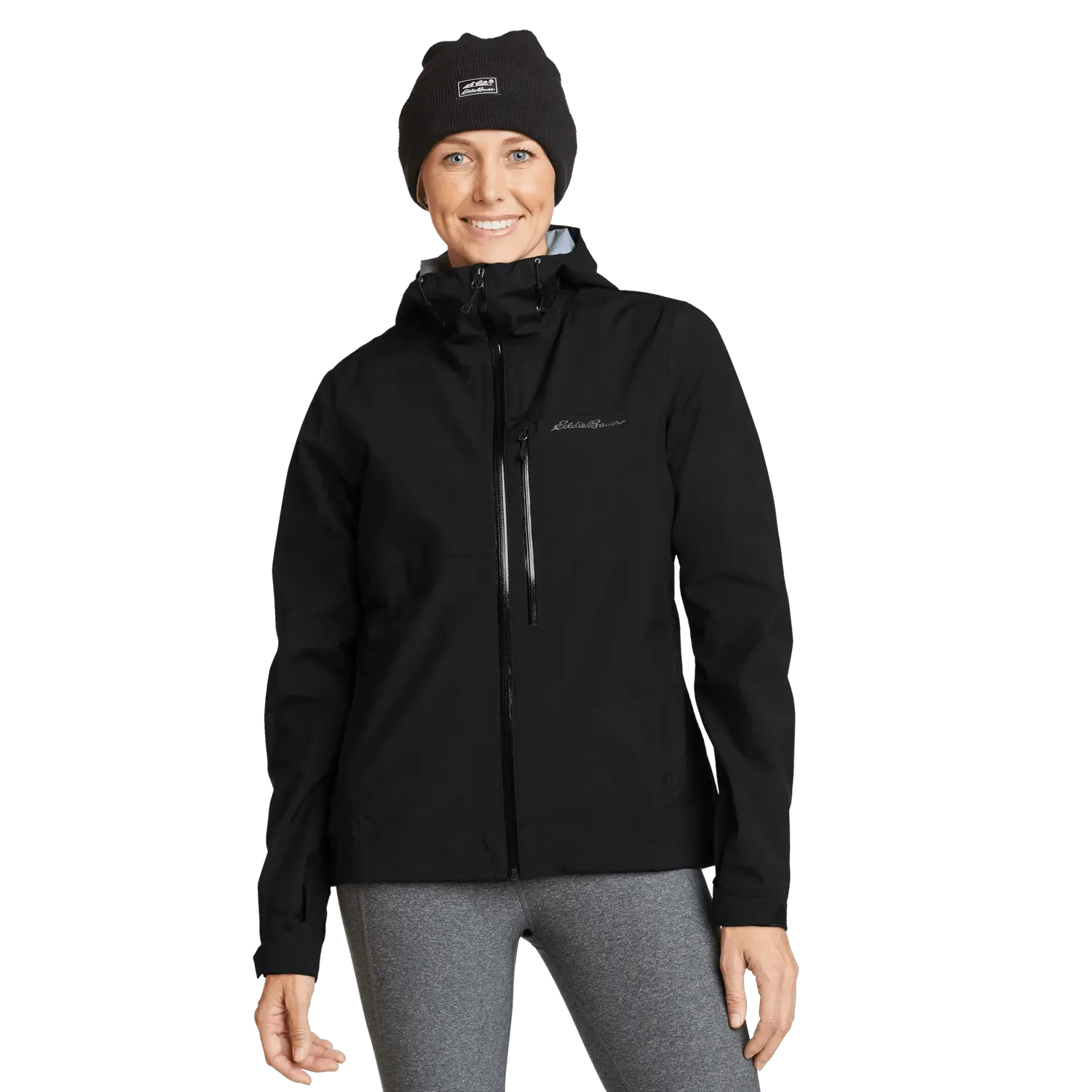 Eddie Bauer Cloud Cap 3L geaca ploaie neagra waterproof