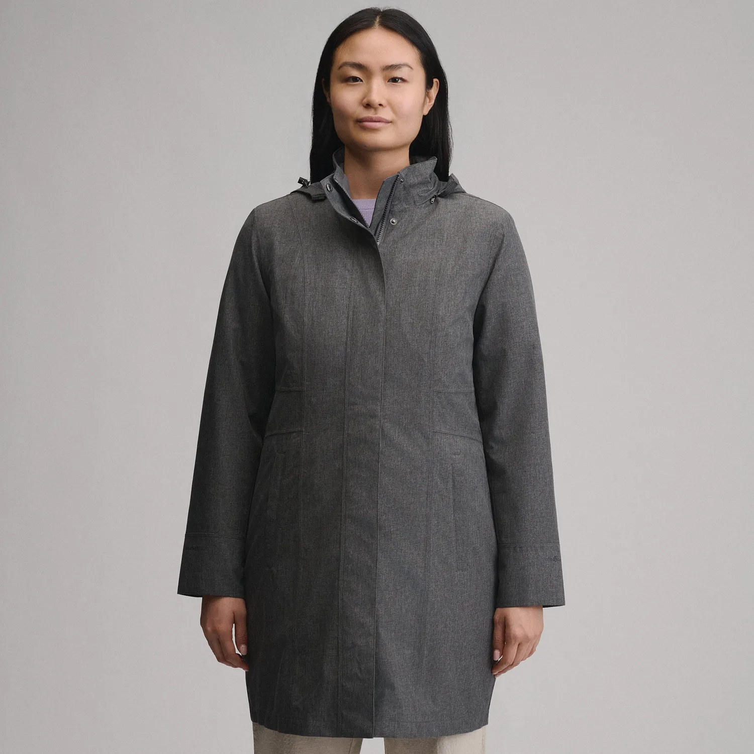 Eddie Bauer Girl on the Go Insulated Trench palton negru