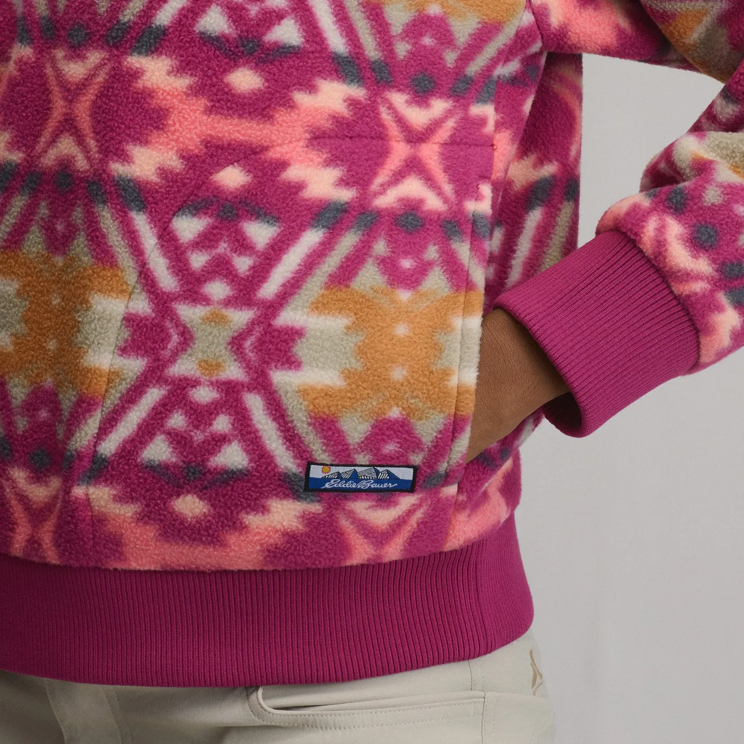 Eddie Bauer Authentic Outdoor bluza fleece dama bej calduroasa