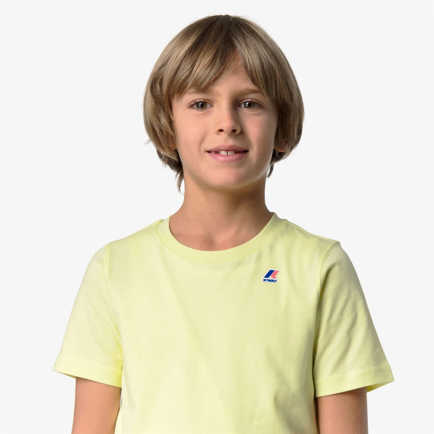 K-Way Leonide tricou copii Yellow Lime bumbac pliabil