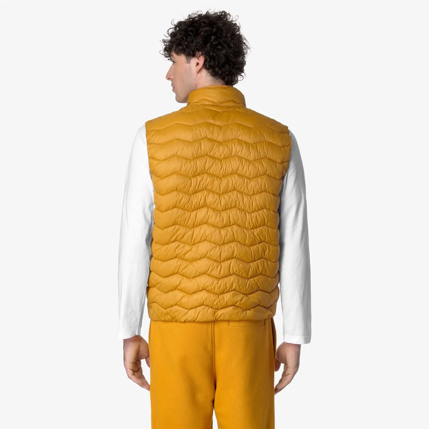 K-Way Valen Quilted Warm vesta barbati galben captusita