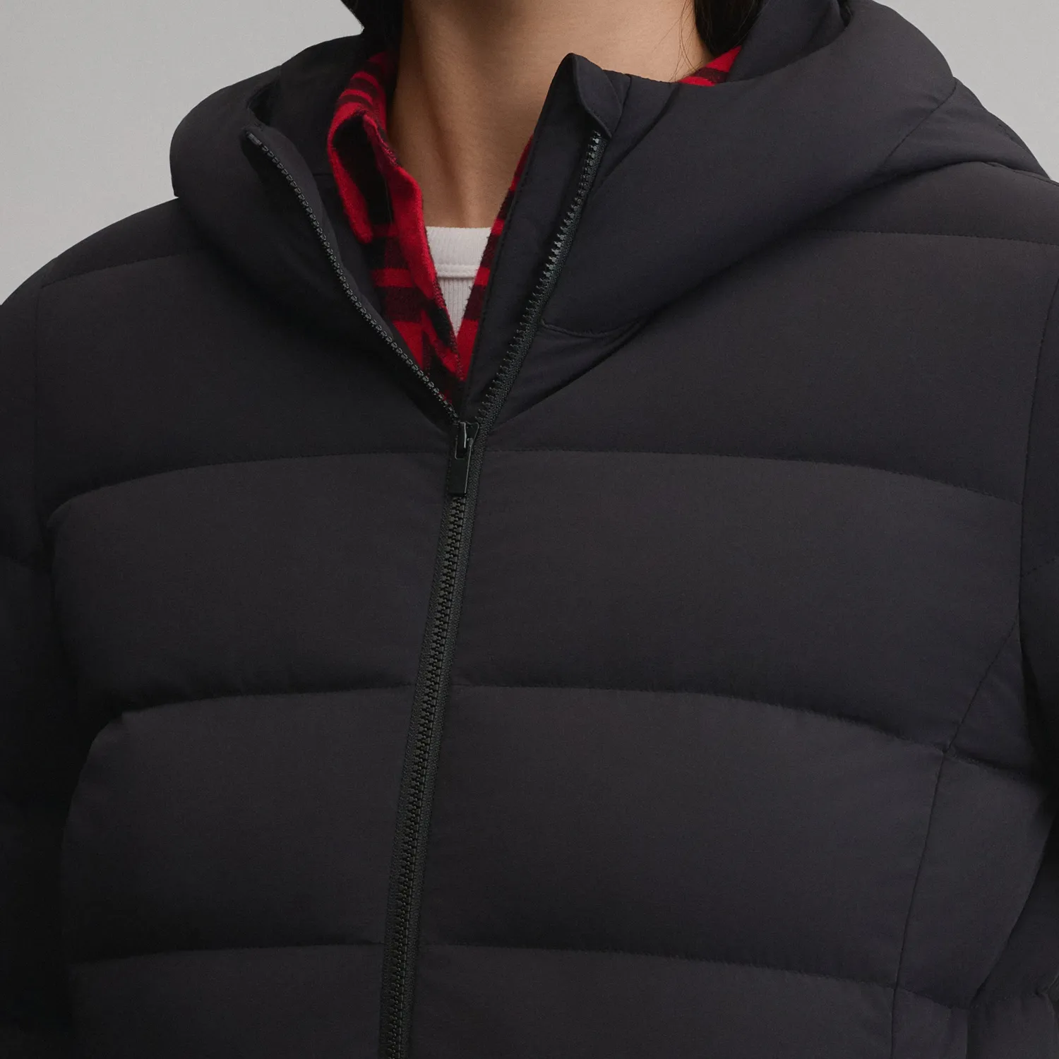 Eddie Bauer Stretch Down palton dama negru puf