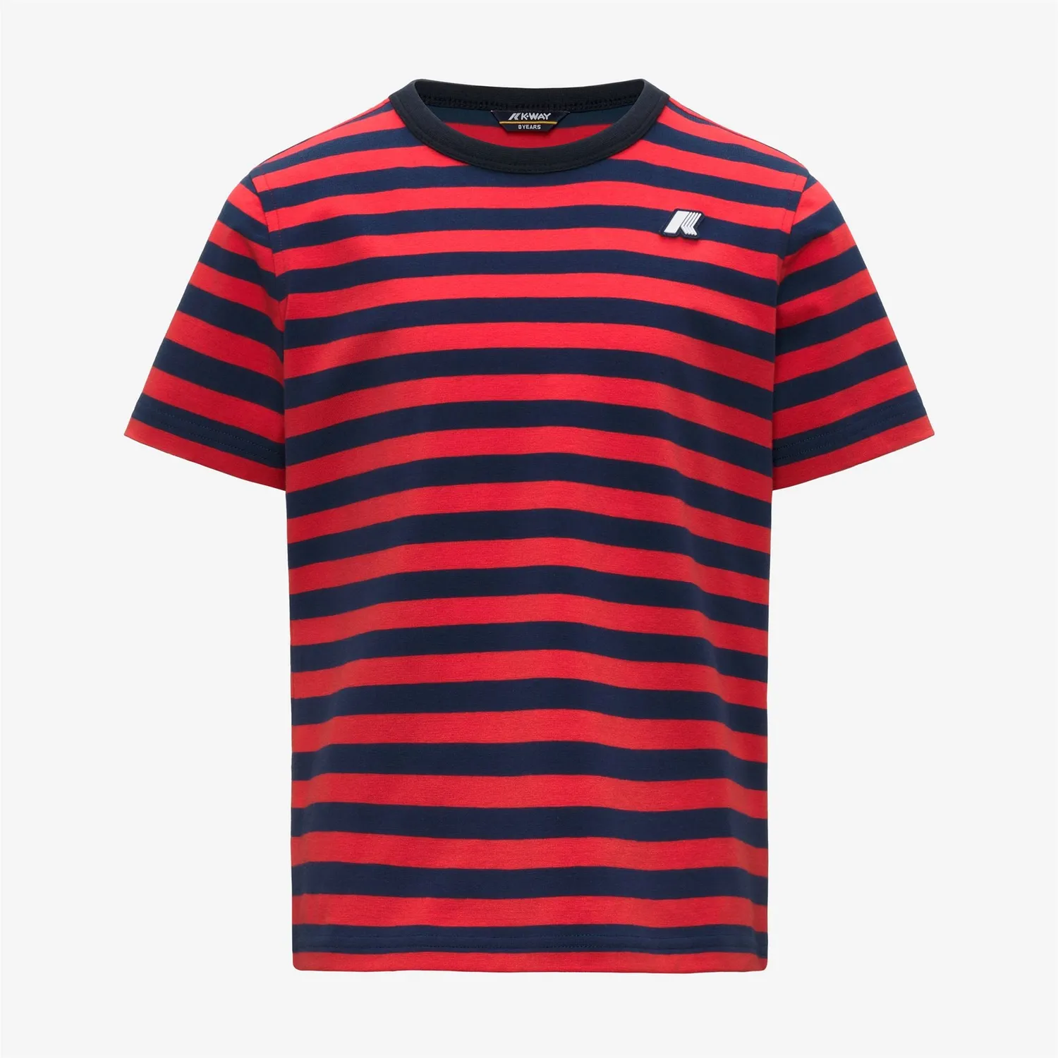 K-Way Adame tricou baieti Blue Insignia dungi bumbac
