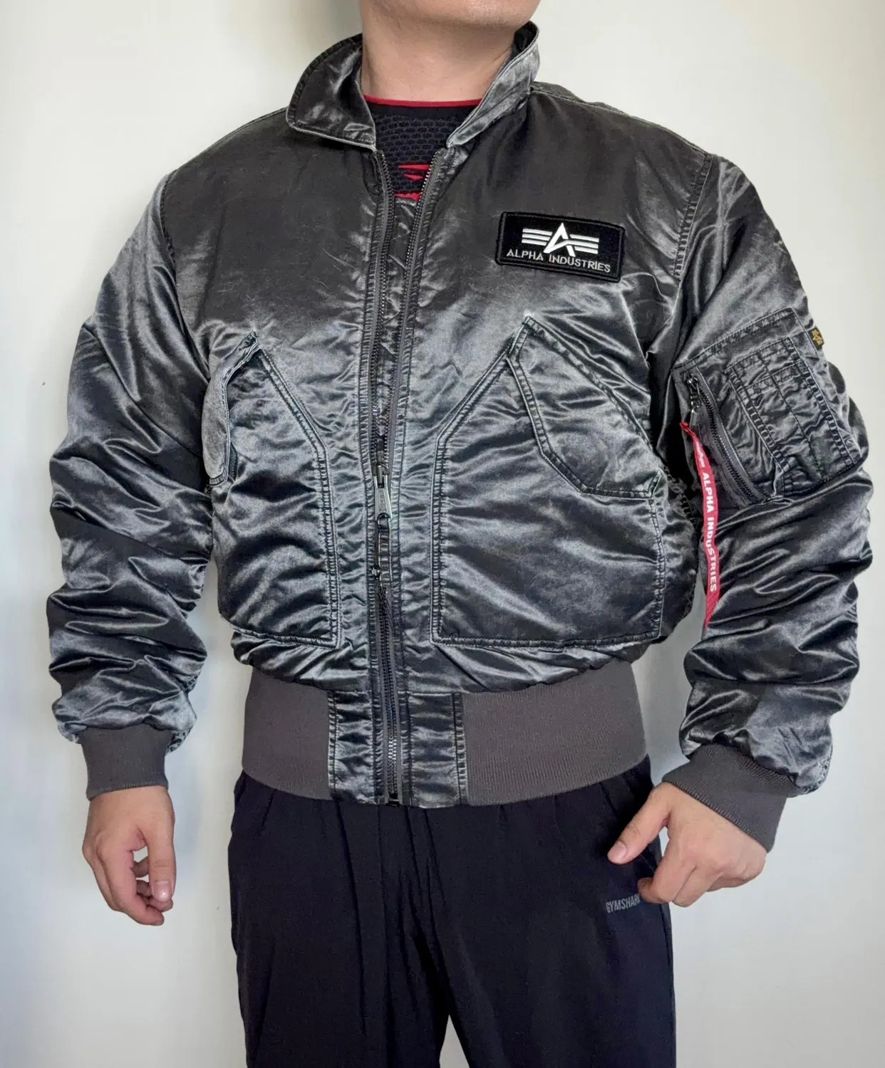 Alpha Industries CWU 45/P Battlewash geaca bomber verde calduroasa