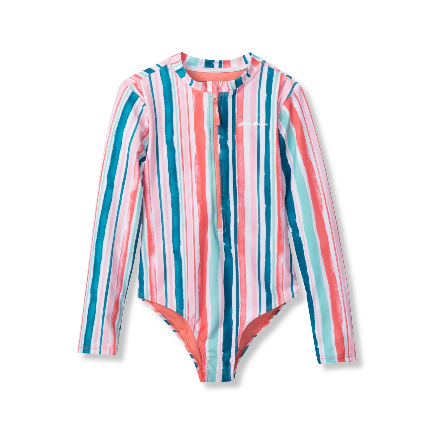 Eddie Bauer Sea Spray One Piece costum baie fete Coral Reef