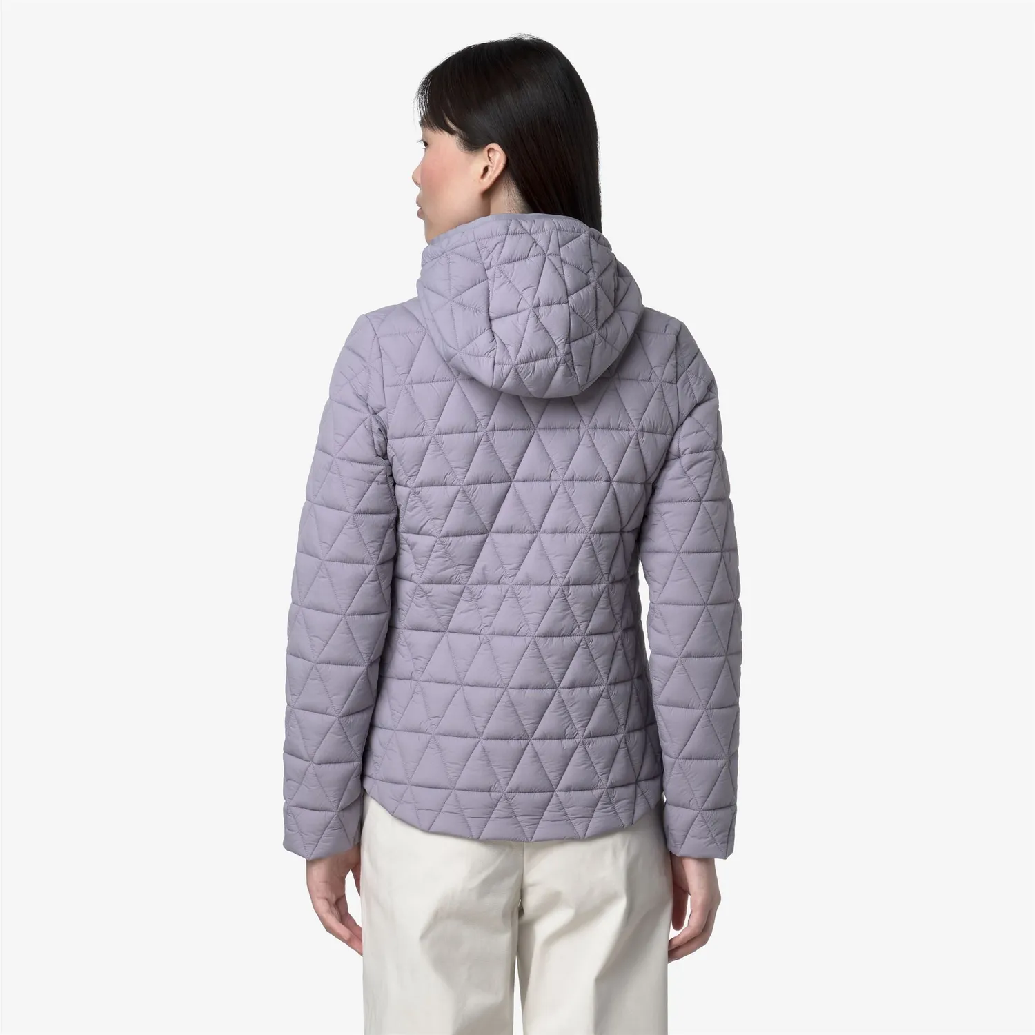 K-Way Lil Diamond matlasata geaca scurta violet
