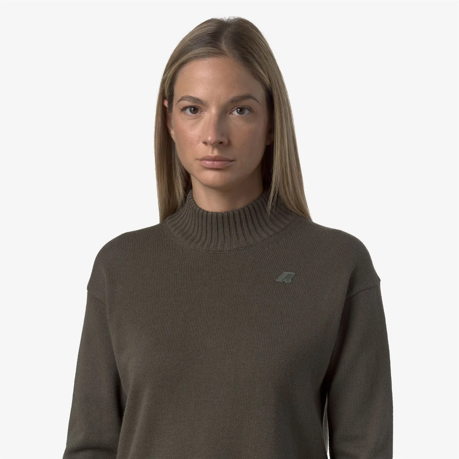 K-Way Agata Cotton Cashmere pulover verde damă