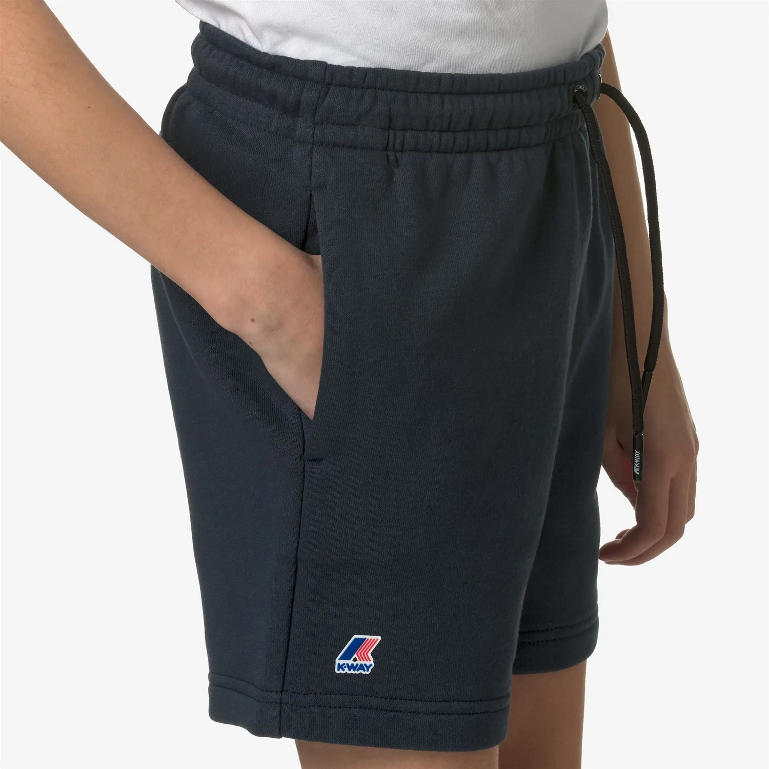 K-Way Le Vrai Dorian Poly Cotton shorts copii albaștri