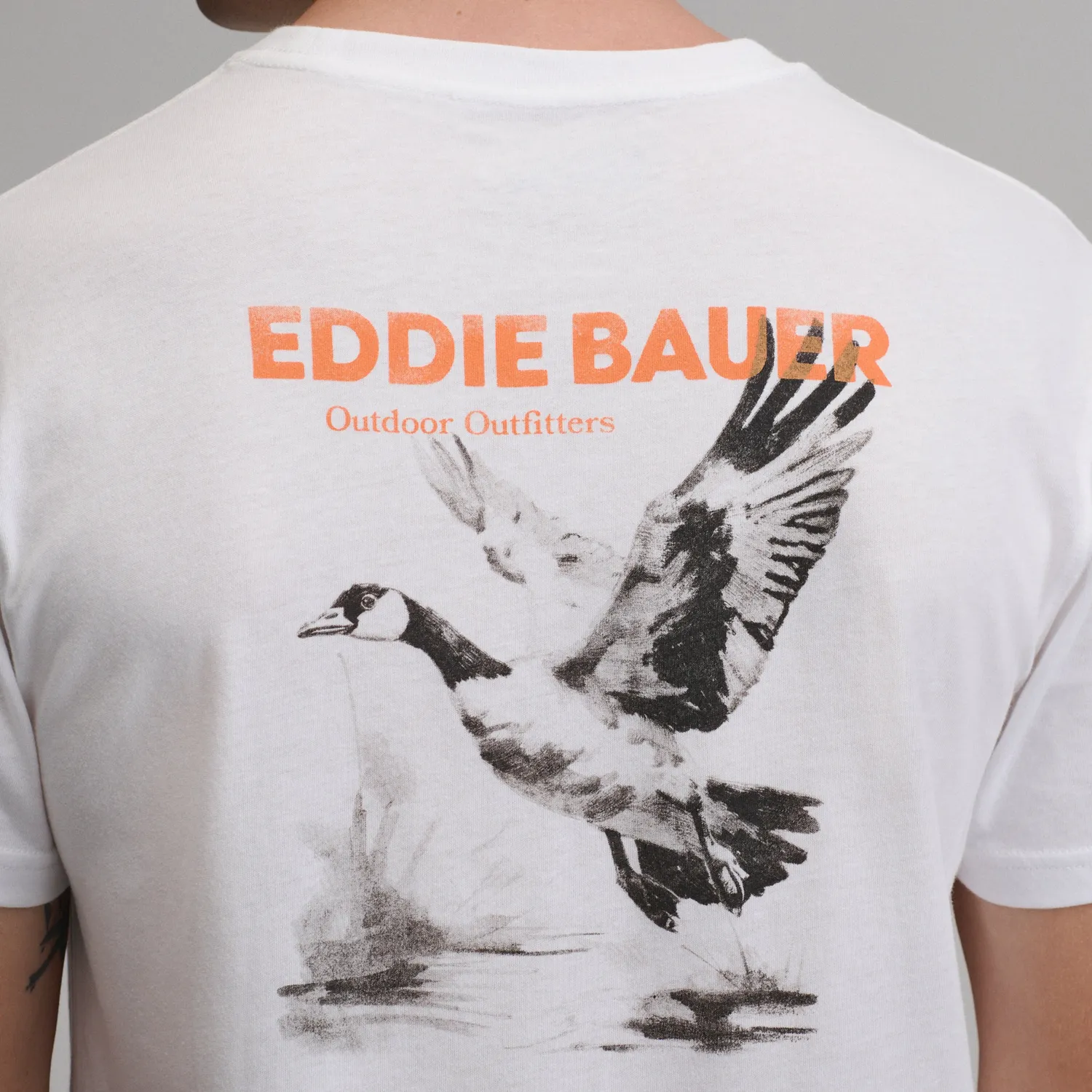 Eddie Bauer Goose Reissue tricou bărbați alb bumbac