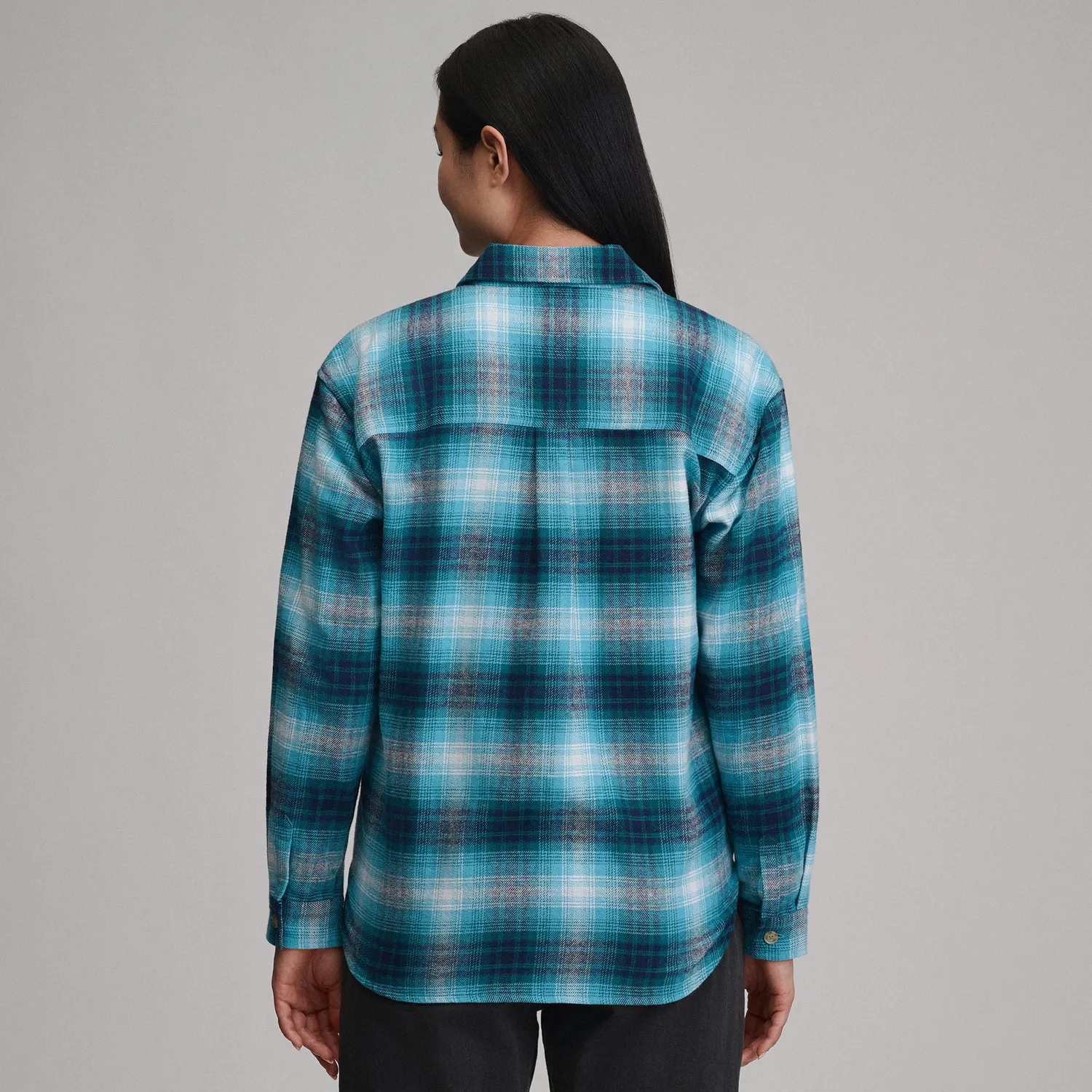 Eddie Bauer Heritage Soft Boyfriend camasa Sea Spray groasa