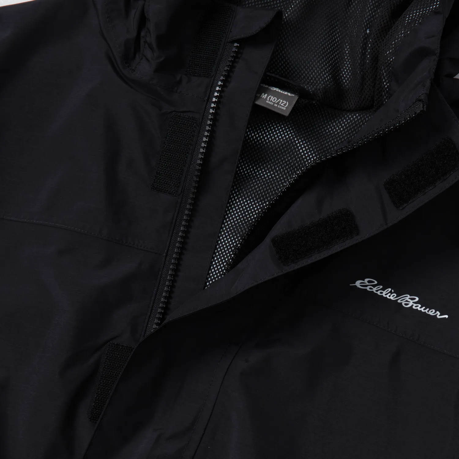Eddie Bauer Rainfoil geaca ploaie copii Neagra impermeabila