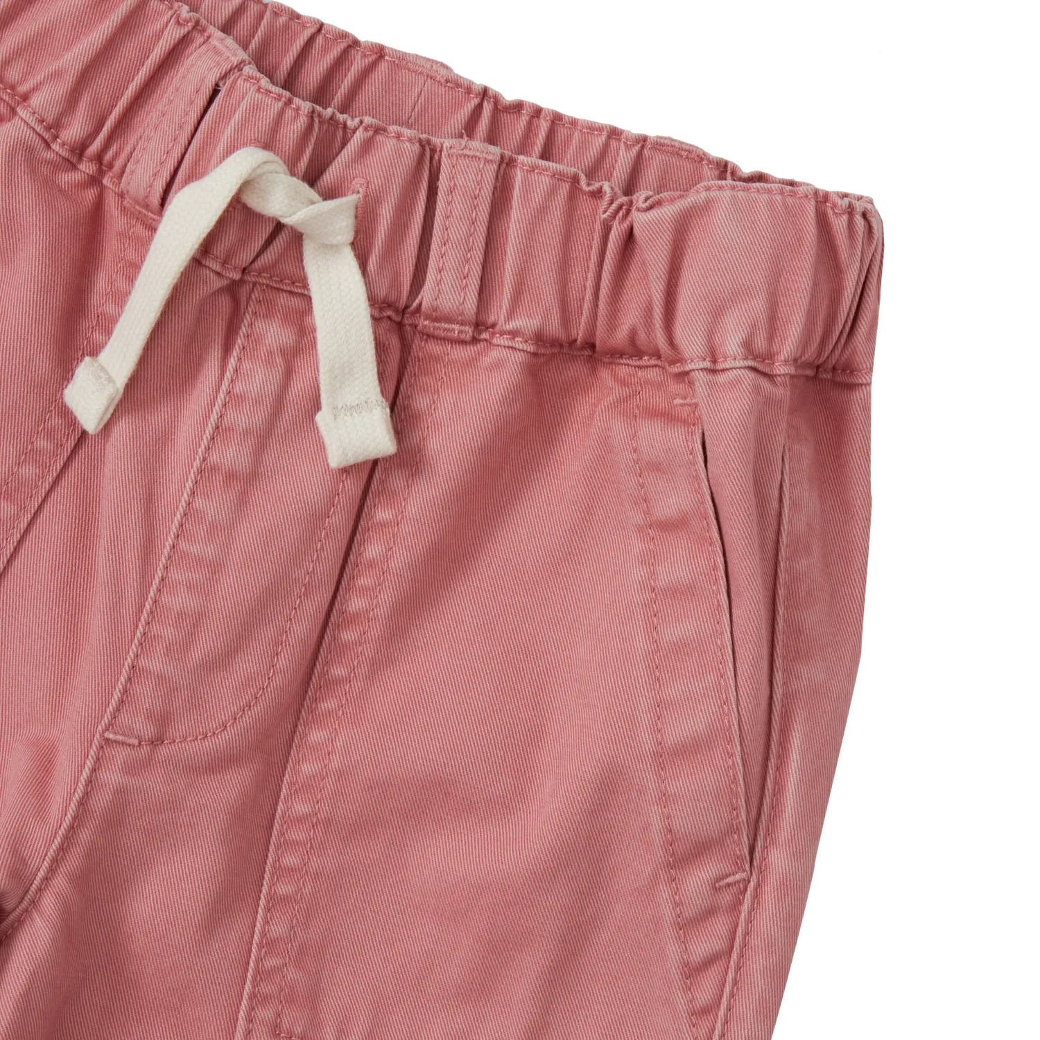 Eddie Bauer Twill Pull-On pantaloni fete Dawn Pink comozi