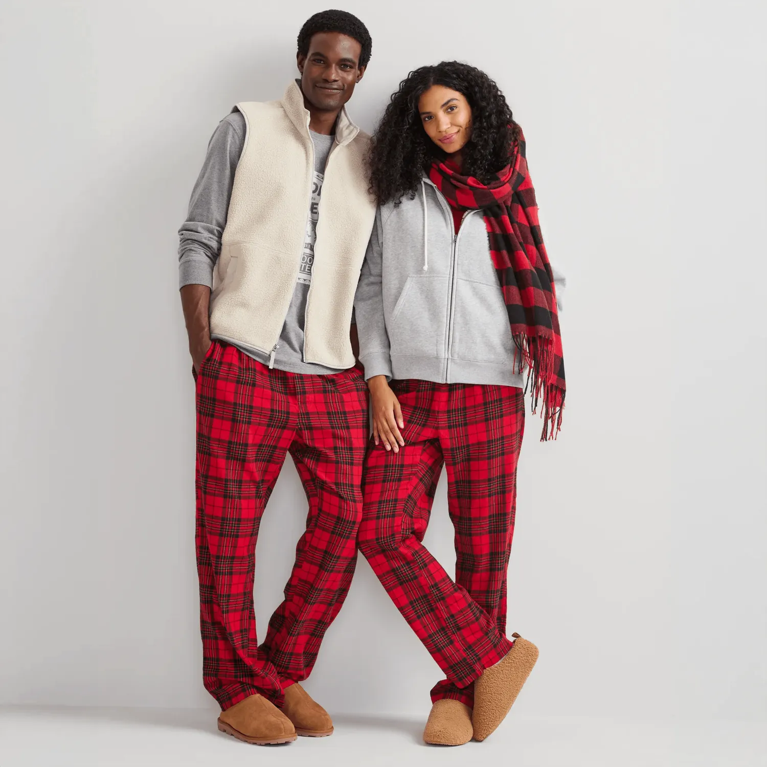 Eddie Bauer Eddie's Favorite Flannel pantaloni pijama Bleumarin flanel gros