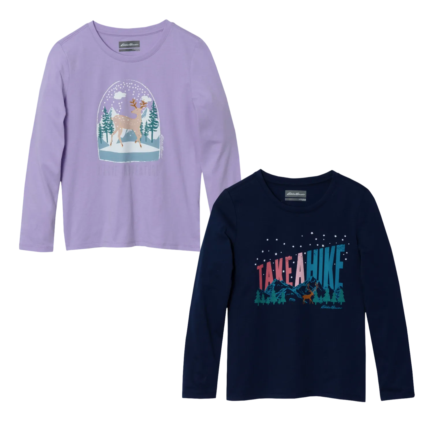 Eddie Bauer Graphic tricou fete aqua set 2 buc
