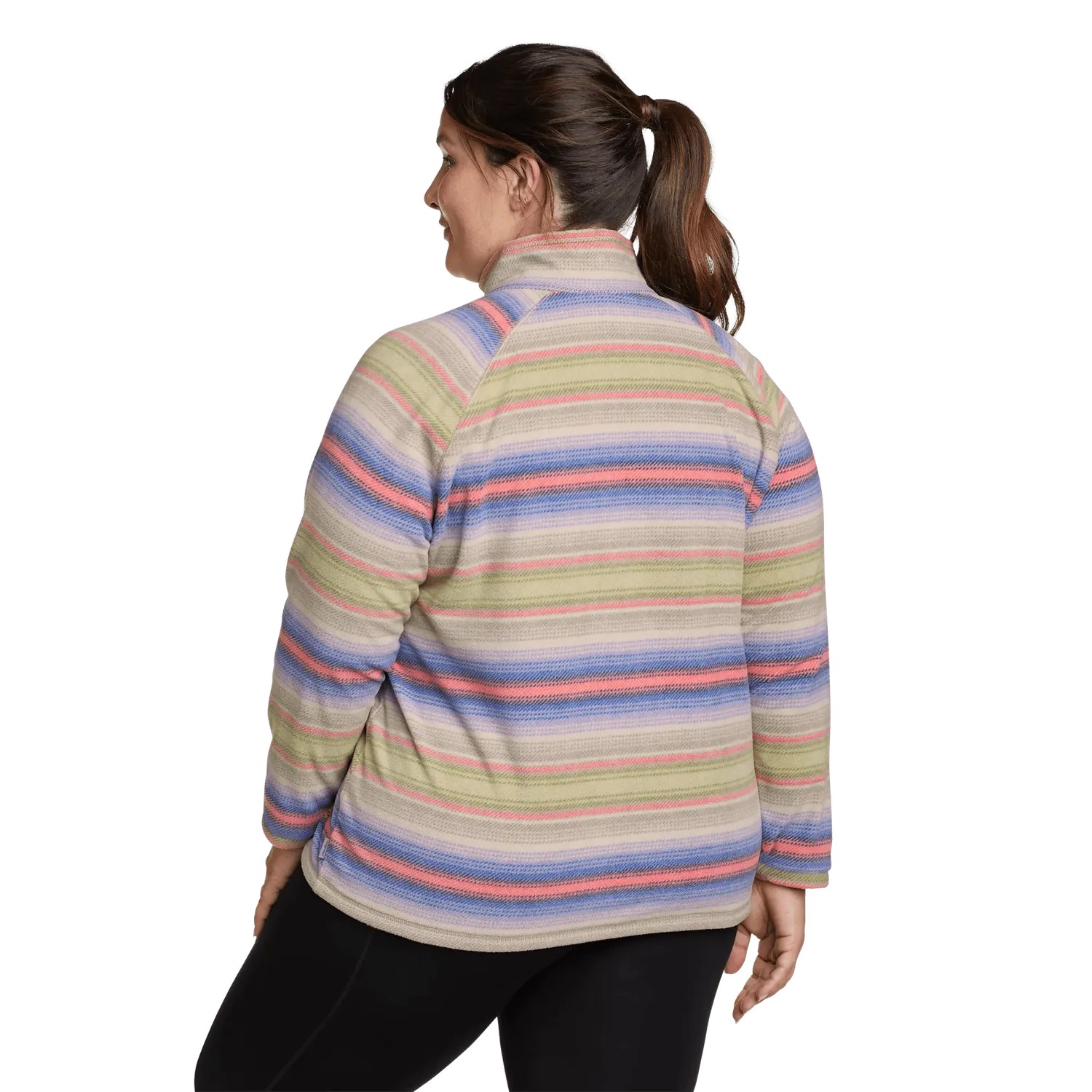 Eddie Bauer Quest bluză fleece mov fermoar scurt