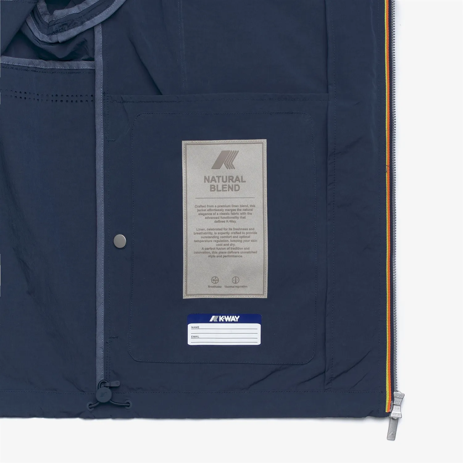 K-Way Orian geaca barbati blue insignia in