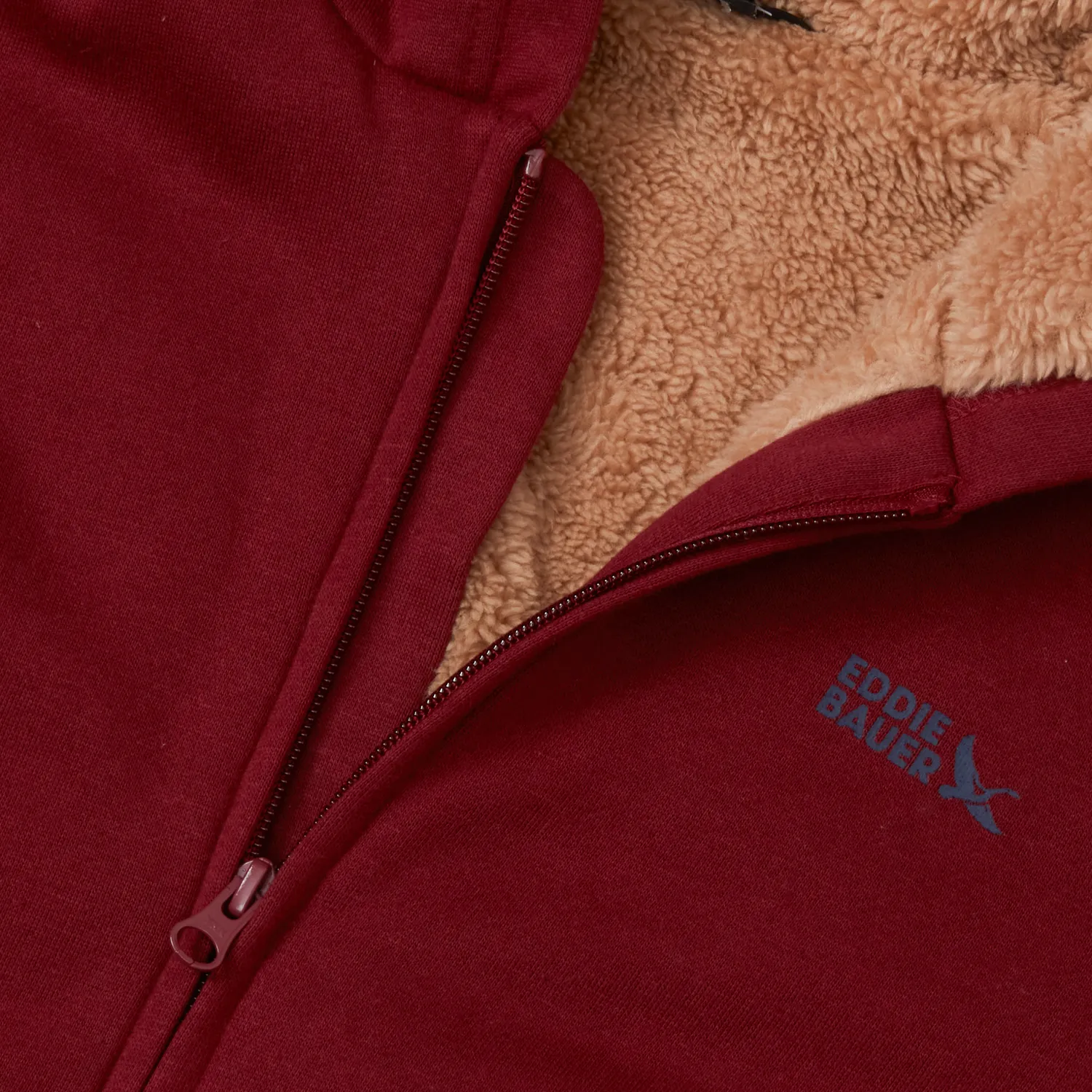 Eddie Bauer Camp Fleece hanorac baieti Cabernet calduros