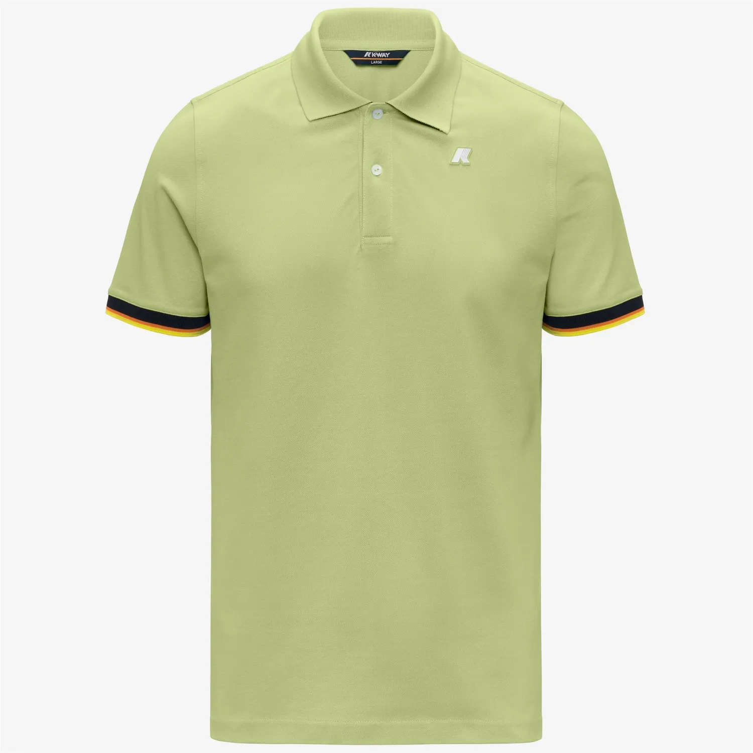 K-Way Vincent Pique Slim polo verde lime bumbac