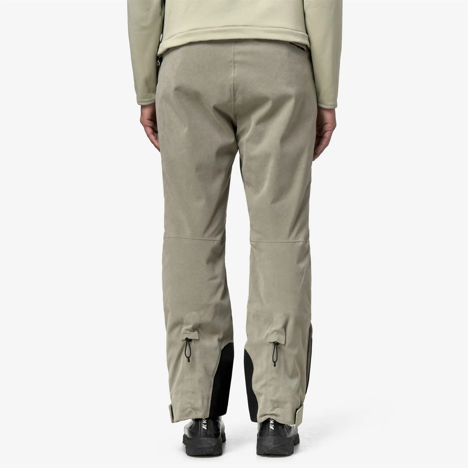 K-Way Mercantour Corduroy pantaloni verzi impermeabili