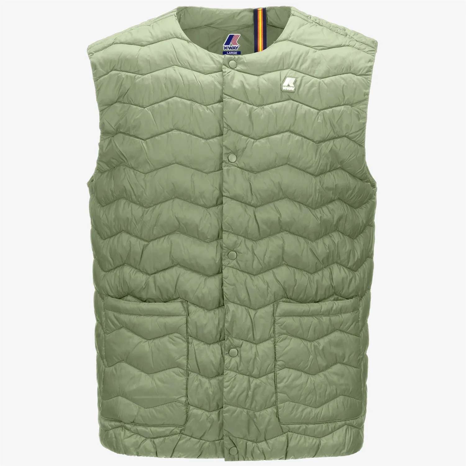 K-Way Valty Quilted Warm vestă bărbați verde salvie