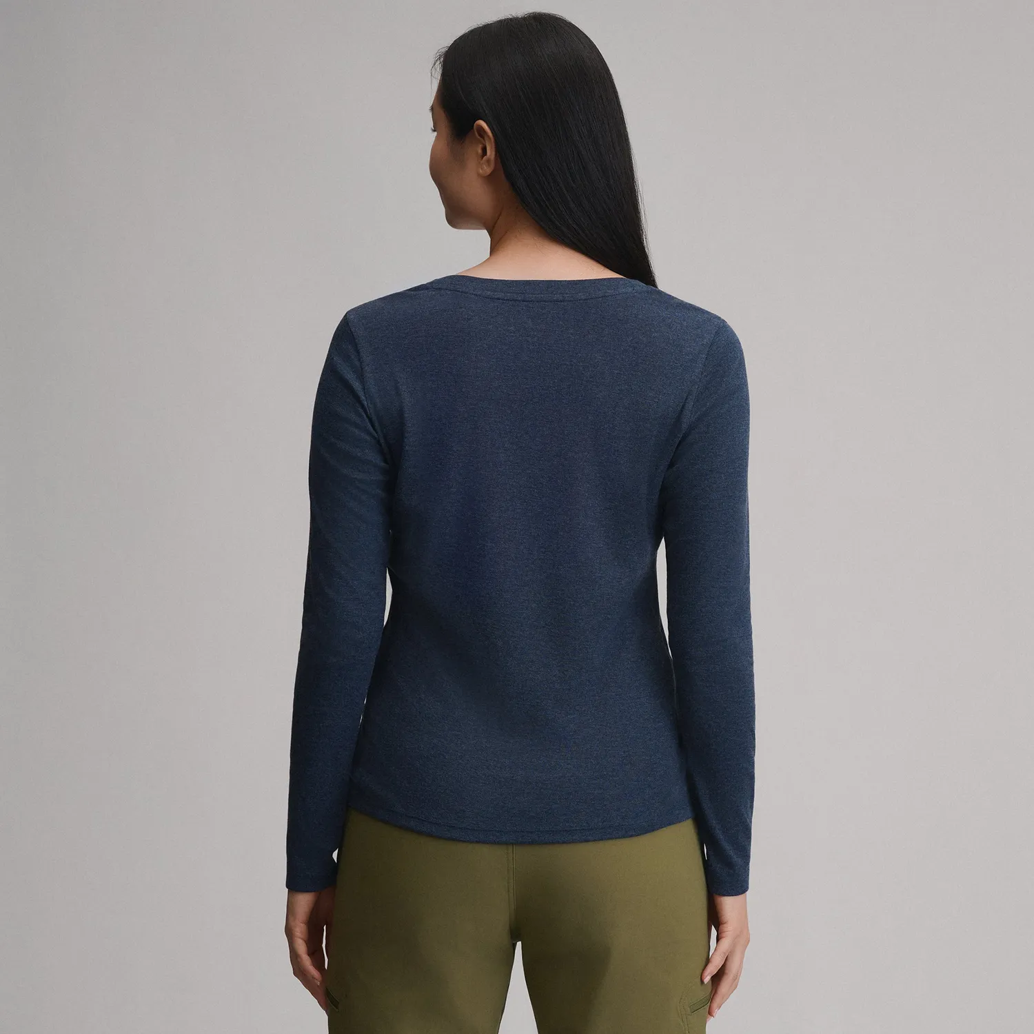 Eddie Bauer Everyday tricou damă mânecă lungă bumbac