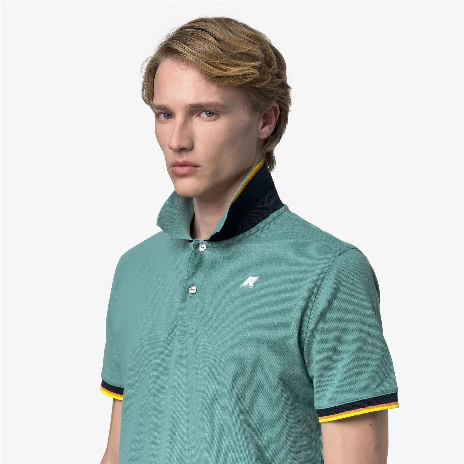 K-Way Vincent Pique Slim polo barbati verde XS-3XL bumbac